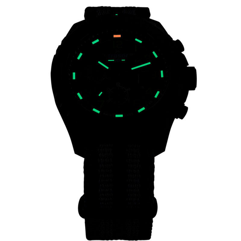 Traser TS-109048 P96 OdP Evolution Chrono Green P96 Outdoor Pioneer sportowy zegarek czarny - miniatura 4
