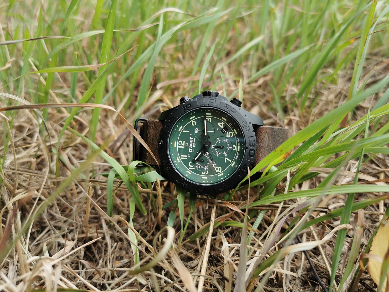 Traser TS-109049 P96 OdP Evolution Chrono Petrol P96 Outdoor Pioneer sportowy zegarek czarny - miniatura 7