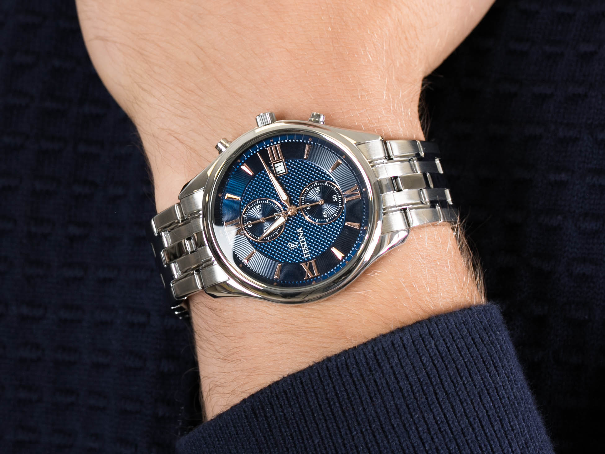 Festina F6854-6 Timeless Chronograph zegarek klasyczny Chronograf