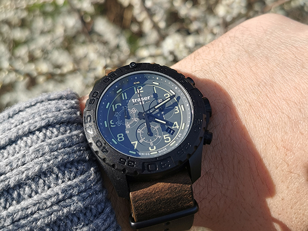 zegarek Traser TS-109046 P96 OdP Evolution Chrono Grey męski z chronograf P96 Outdoor Pioneer - miniatura 2