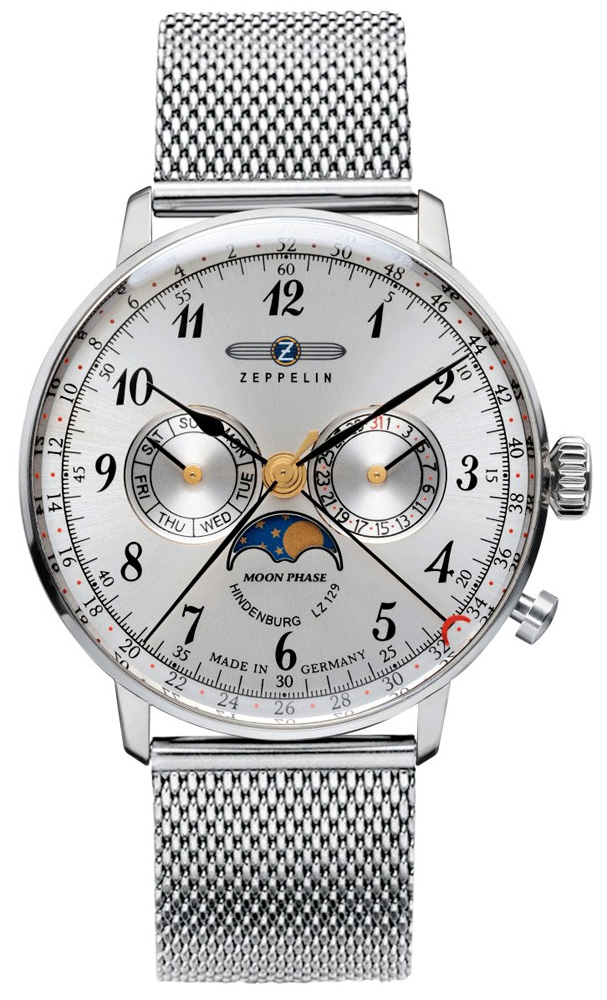 LZ129 Hindenburg Quartz Moonphase Zeppelin 7036M1 