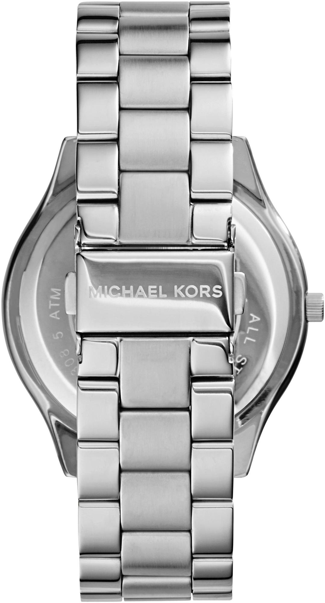 zegarek Michael Kors MK3178 srebrny Slim Runway - miniatura 4