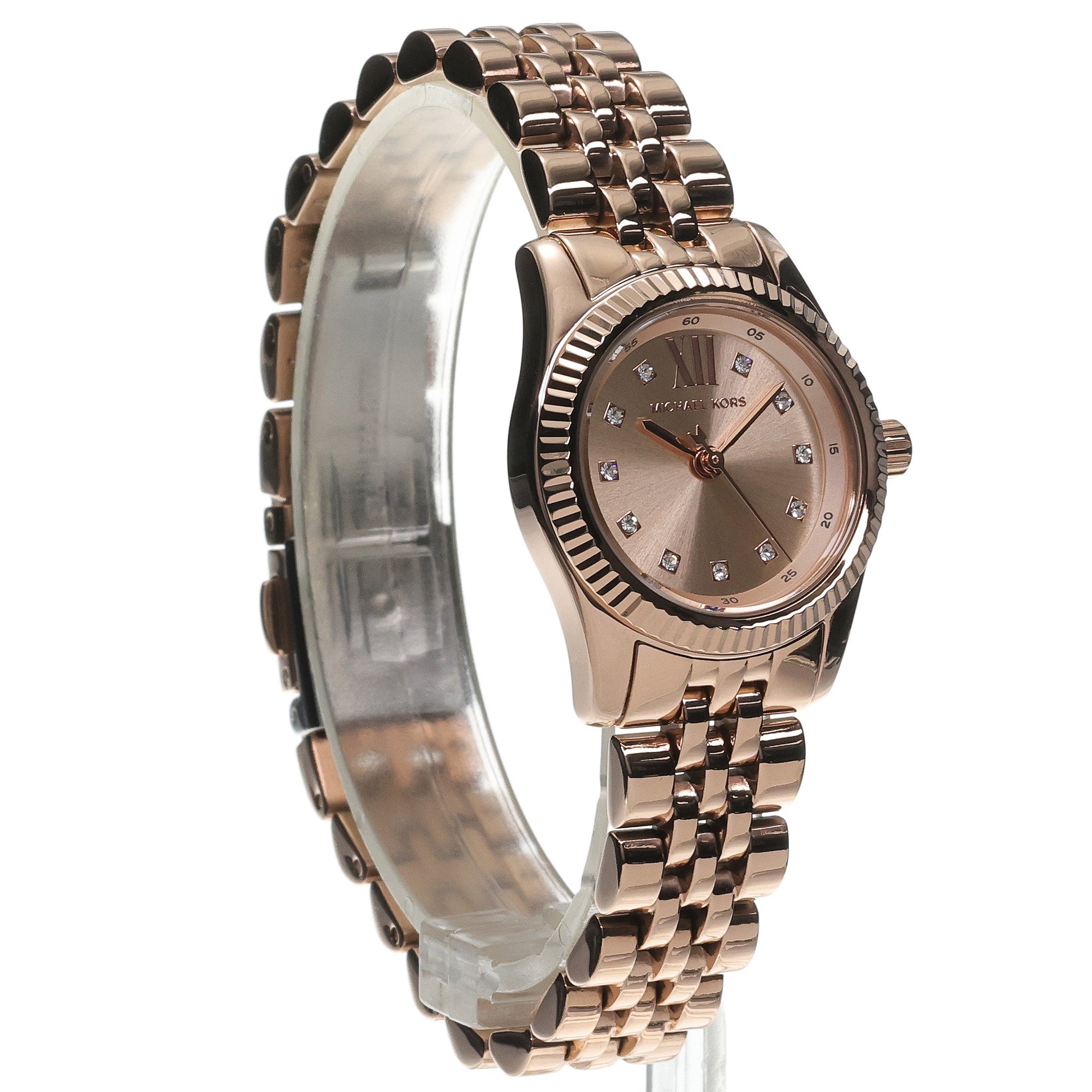 zegarek Michael Kors MK4739 różowe złoto Runway - miniatura 3