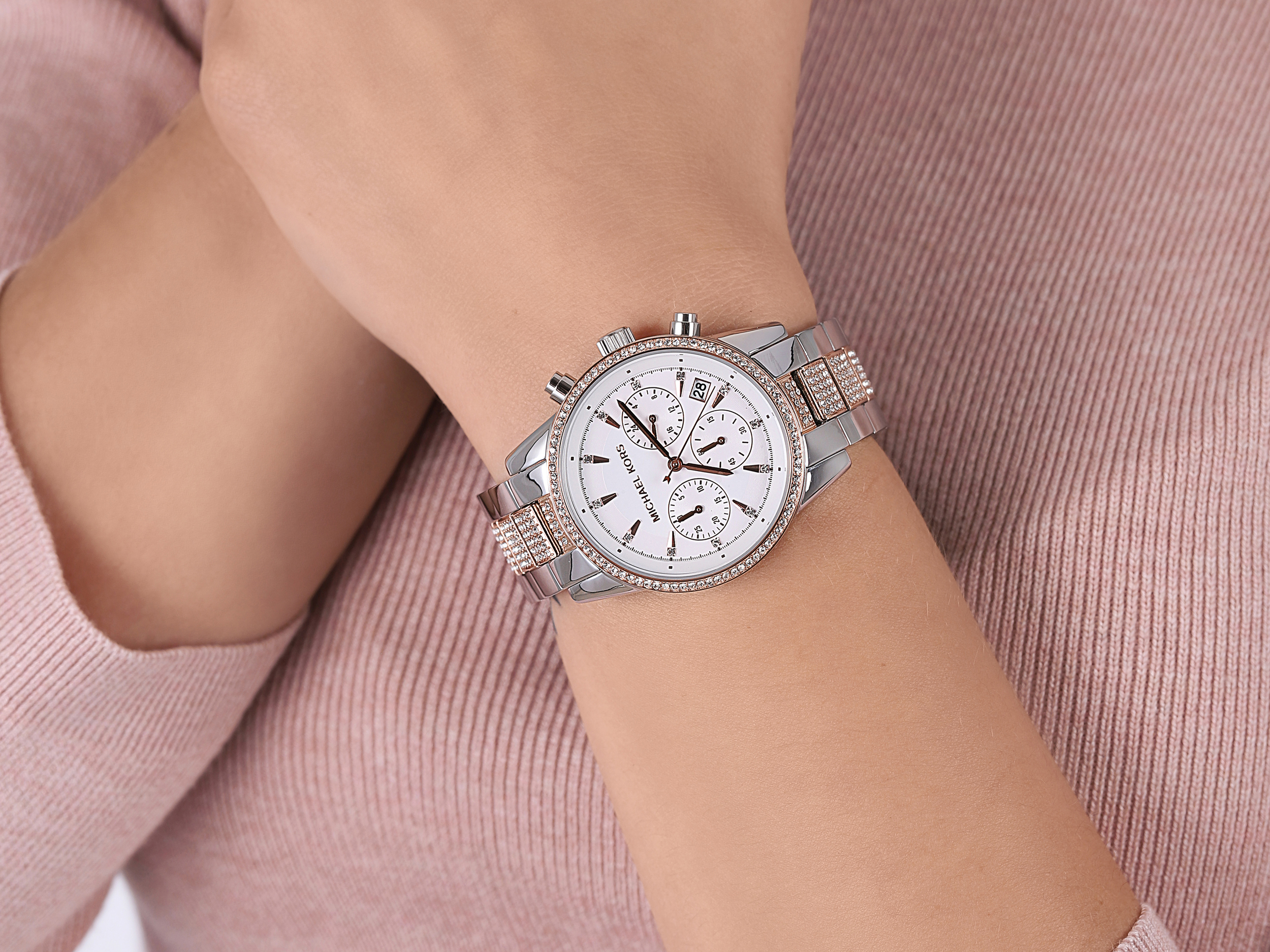 zegarek Michael Kors MK6651 RITZ damski z chronograf Ritz - miniatura 2