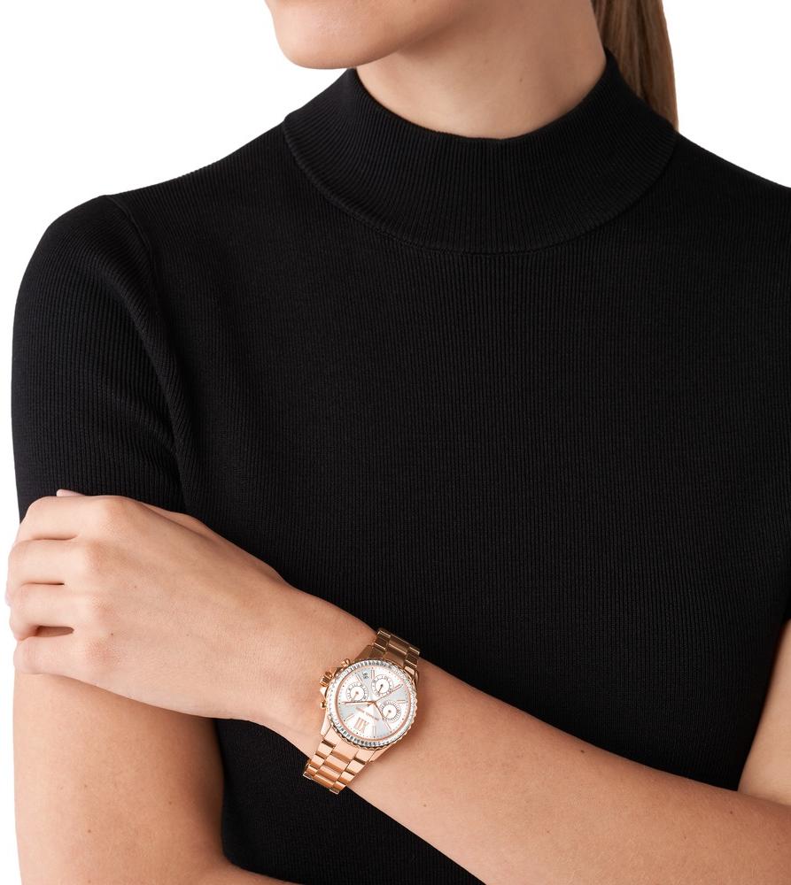zegarek Michael Kors MK7213 różowe złoto Everest - miniatura 5