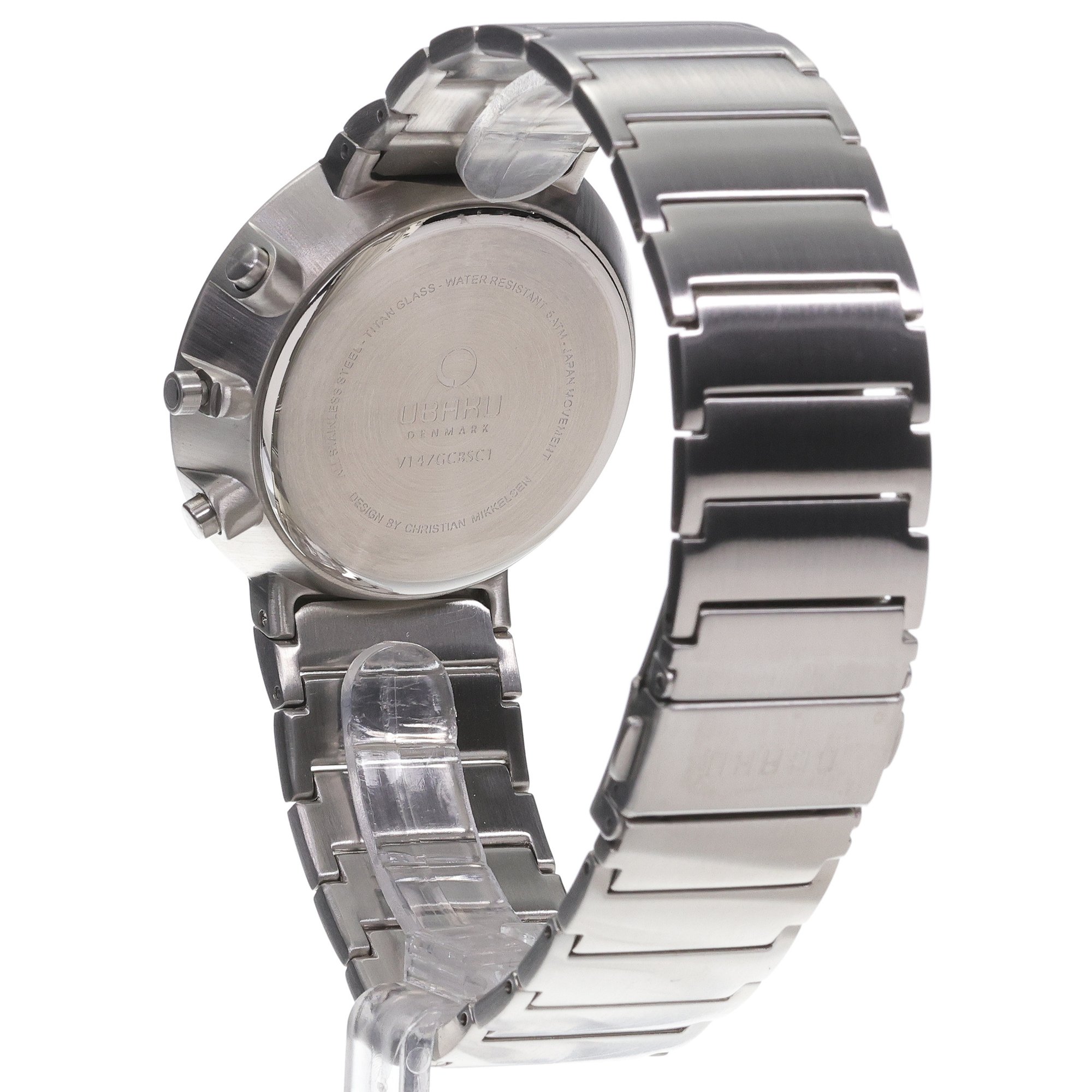zegarek Obaku Denmark V147GCBSC1 HARMONY męski z chronograf Slim - miniatura 4