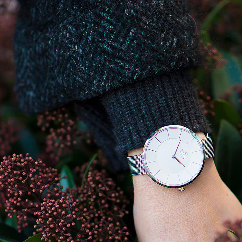 Obaku Denmark V185LXCIMC zegarek srebrny fashion/modowy Slim bransoleta - miniatura 8