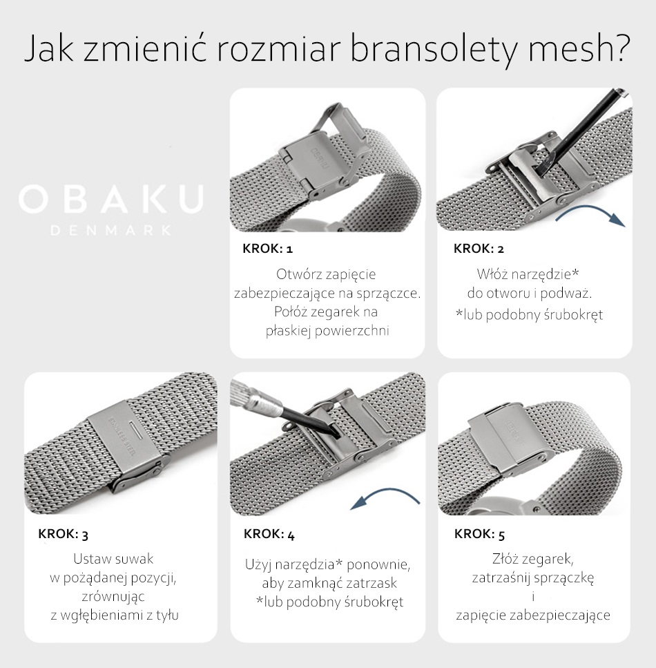 zegarek Obaku Denmark V240GXCWMC kwarcowy męski Slim ARK - STEEL - Christian Mikkelsen - miniatura 6