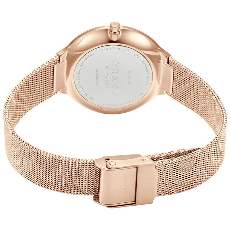 Obaku Denmark V240LXVWMV ARK LILLE - ROSE zegarek klasyczny Slim - miniatura 7