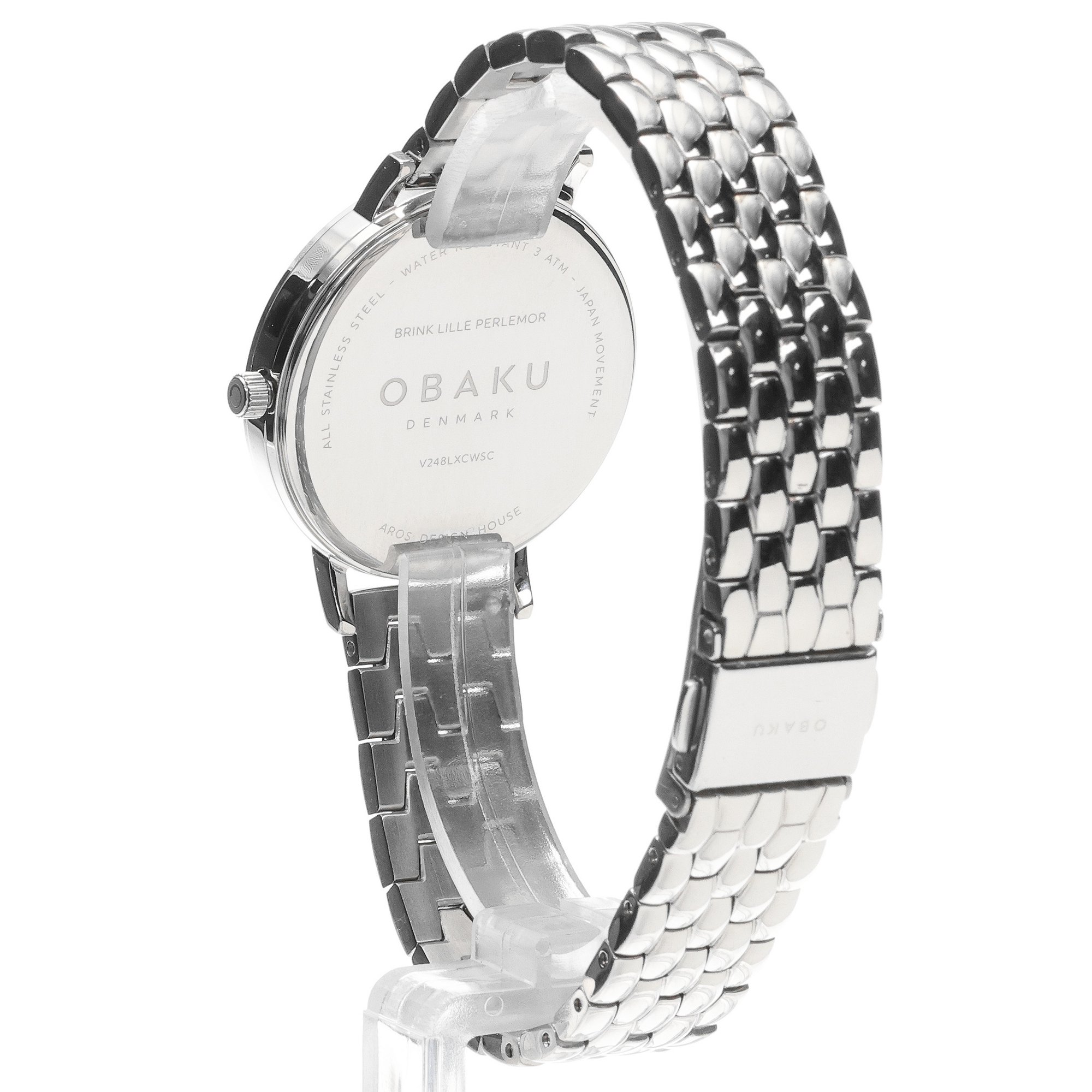 zegarek Obaku Denmark V248LXCWSC kwarcowy damski Damskie Brink Lille - Perlemor Brace - miniatura 4
