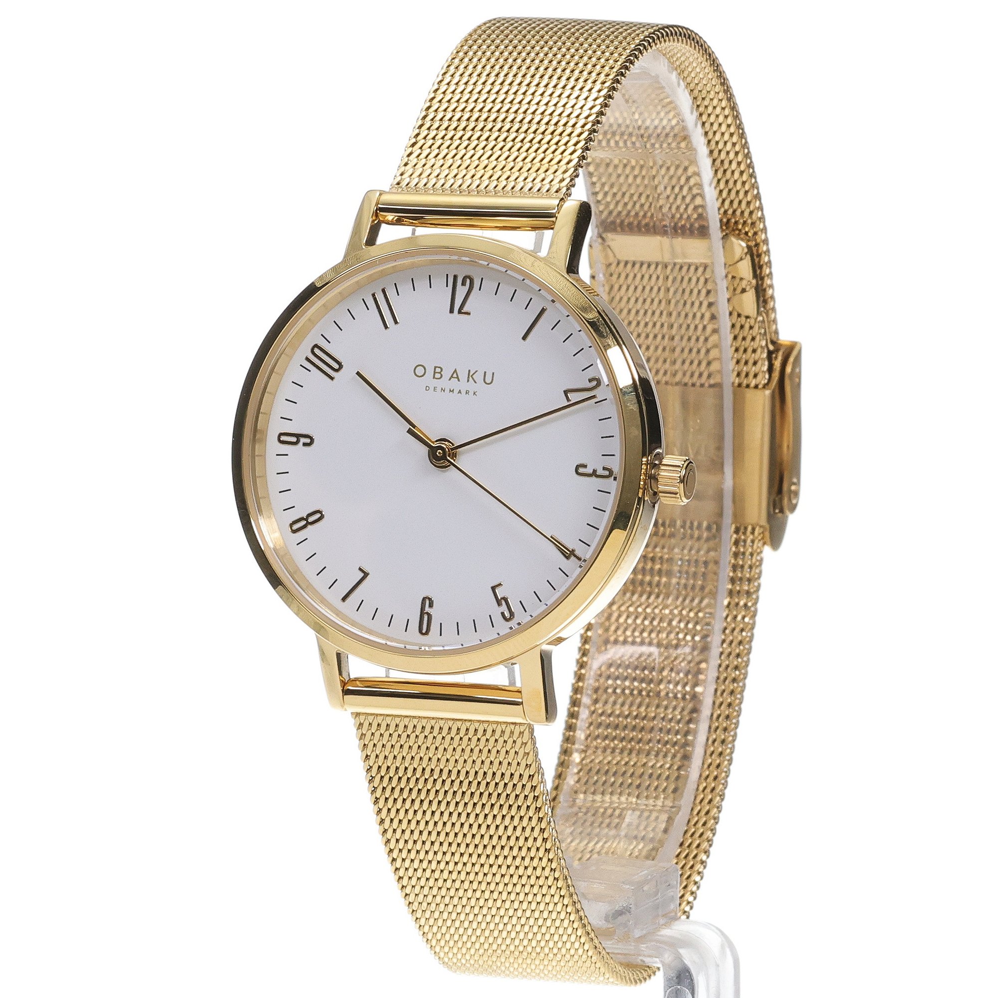 zegarek Obaku Denmark V248LXGIMG BRINK LILLE - GOLD Slim mineralne utwardzane - miniatura 2