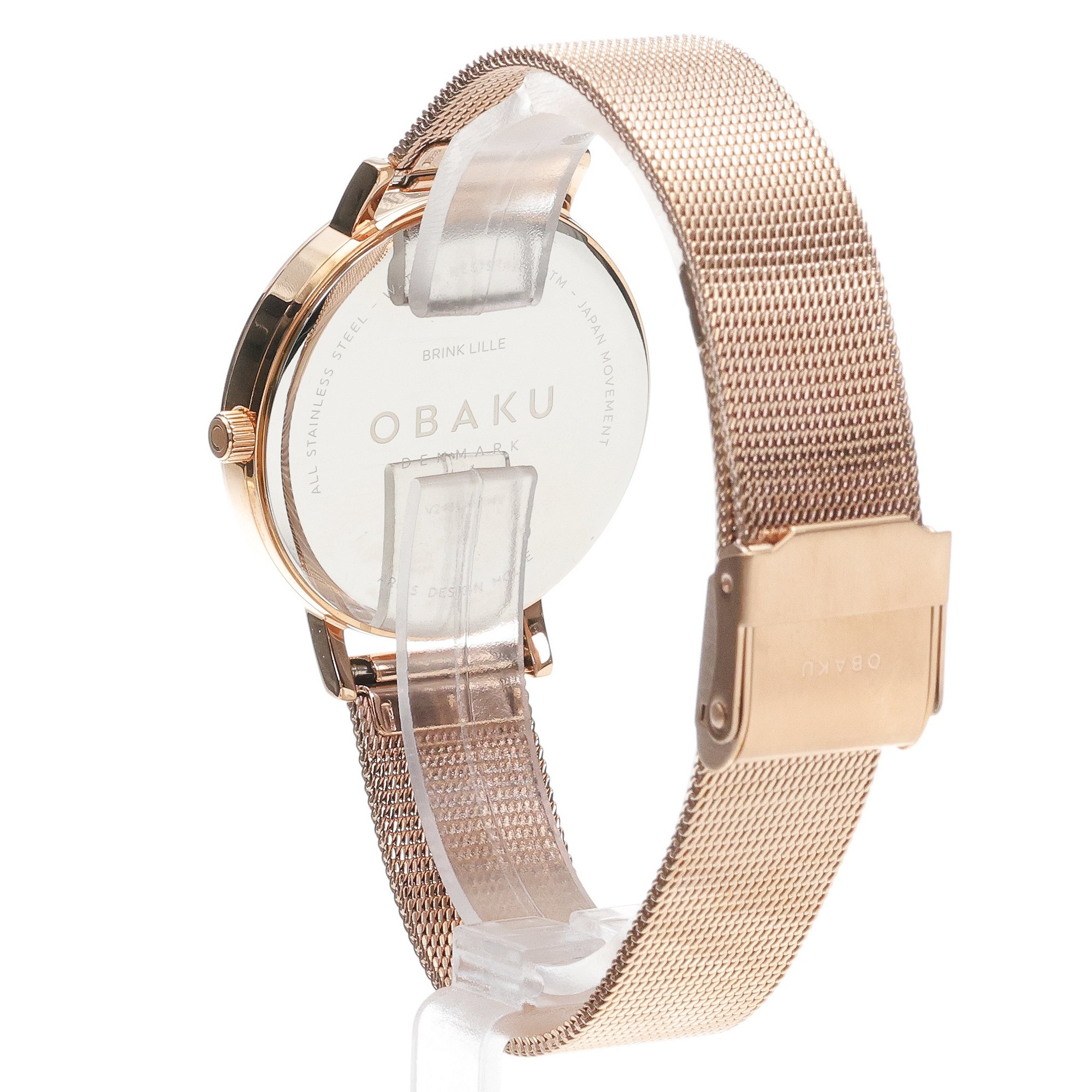 zegarek Obaku Denmark V248LXVIMV Brink Lille - Rose - Aros Design House Damskie mineralne utwardzane - miniatura 4