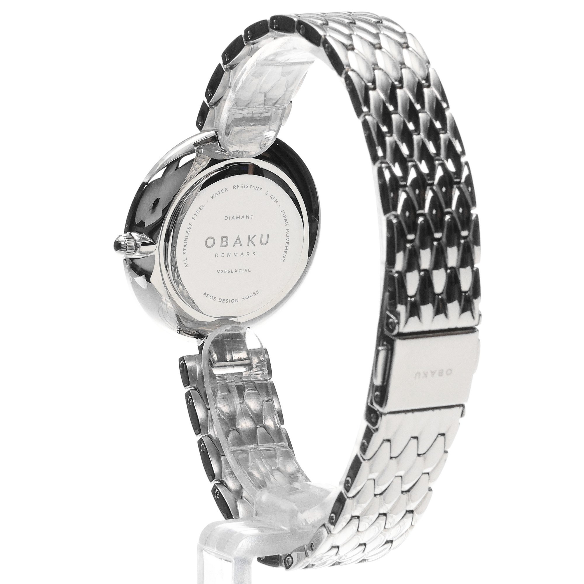 zegarek Obaku Denmark V256LXCISC kwarcowy damski Damskie Diamant - Brace - miniatura 4