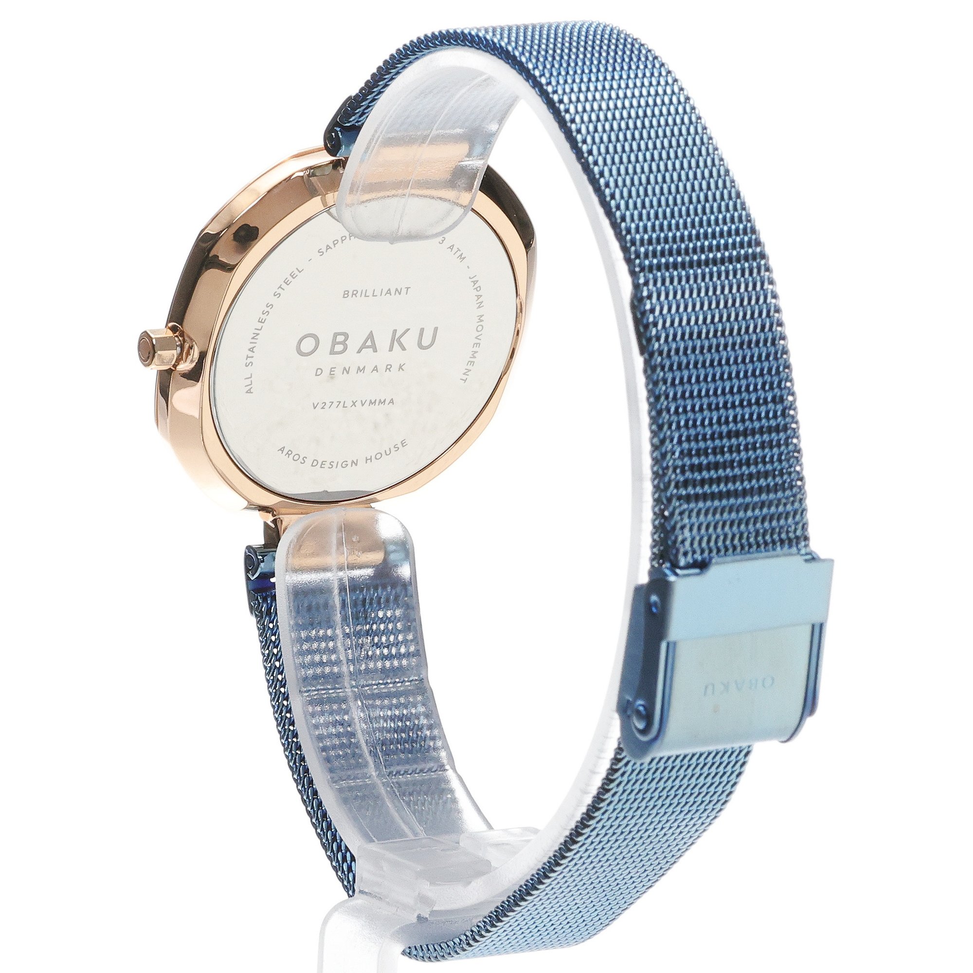 zegarek Obaku Denmark V277LXVMMA kwarcowy damski Damskie Brilliant - Ocean Light - miniatura 4