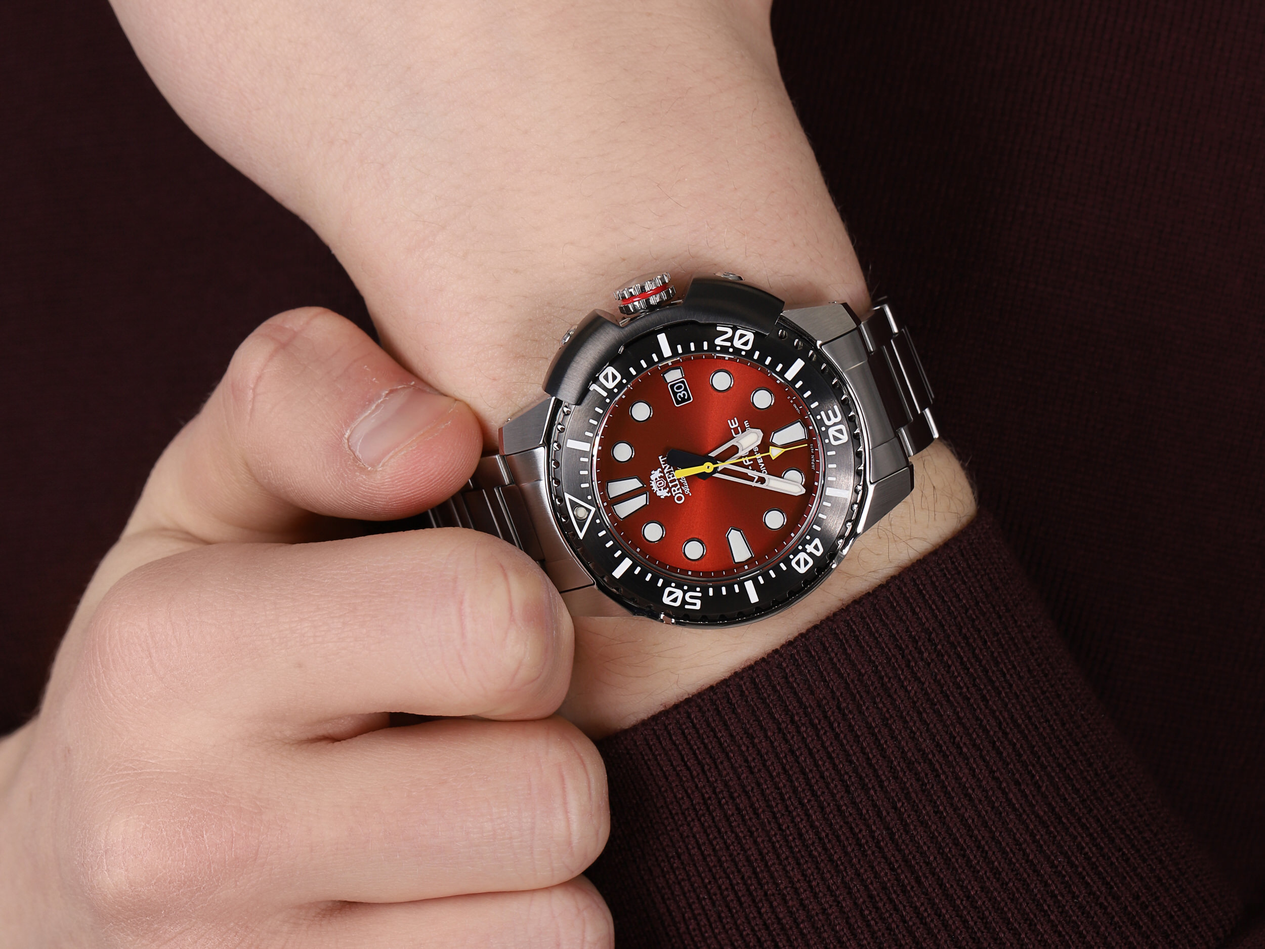 zegarek Orient RA-AC0L02R00B automatyczny męski Sports M-FORCE - miniatura 2