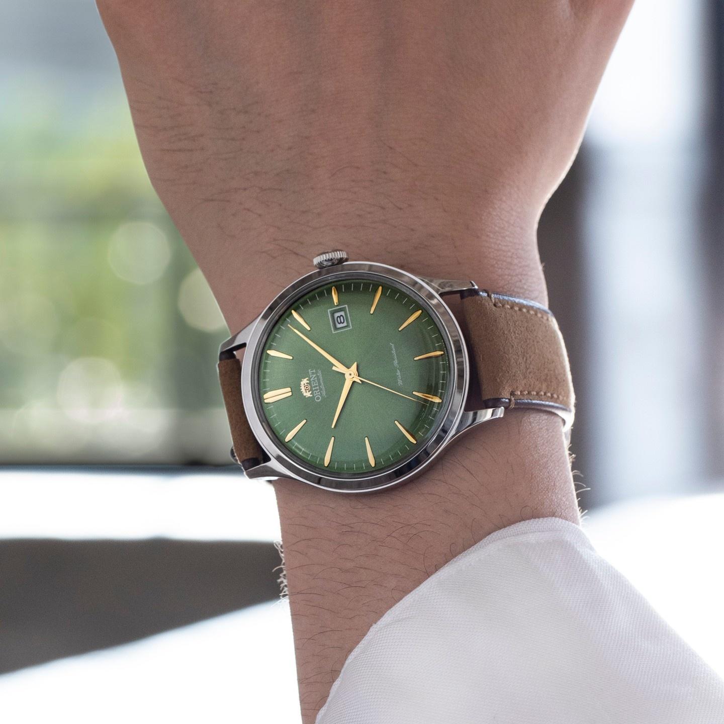 zegarek Orient RA-AC0P01E30B automatyczny męski Classic Bambino 42mm - miniatura 6
