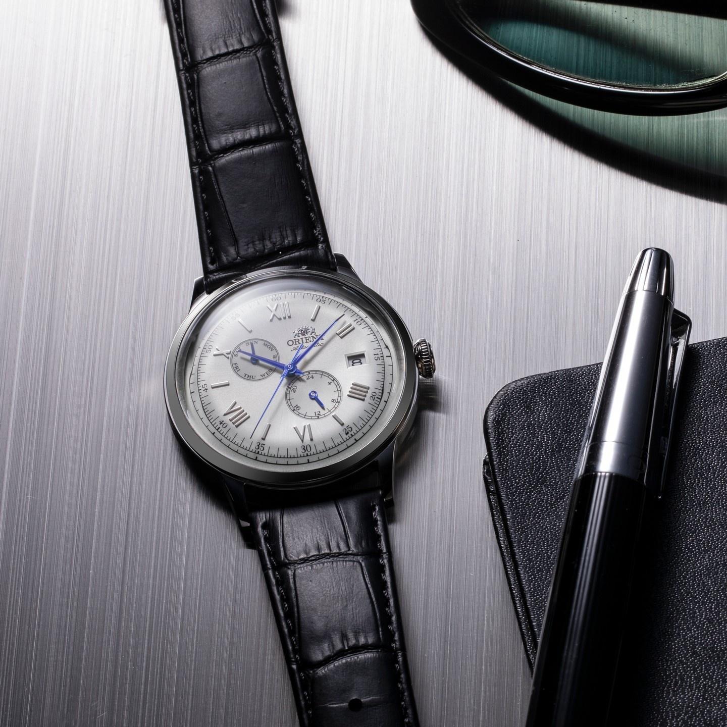 zegarek Orient RA-AK0701S30B srebrny Classic Automatic - miniatura 7