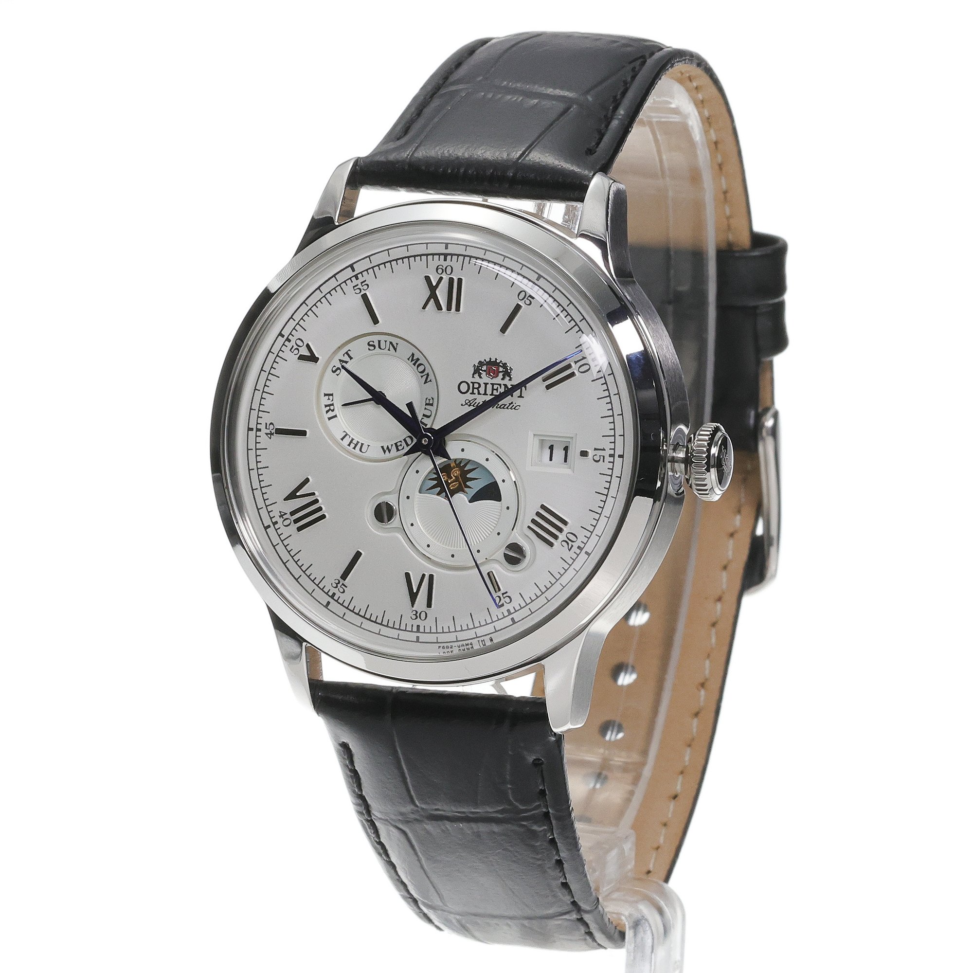 zegarek Orient RA-AK0802S30B automatyczny męski Classic Automatic Bambino Sun Moon - miniatura 2