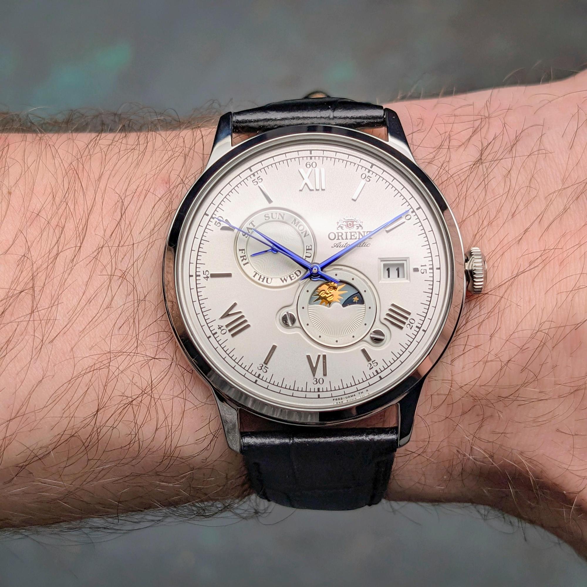 zegarek Orient RA-AK0802S30B srebrny Classic Automatic - miniatura 7