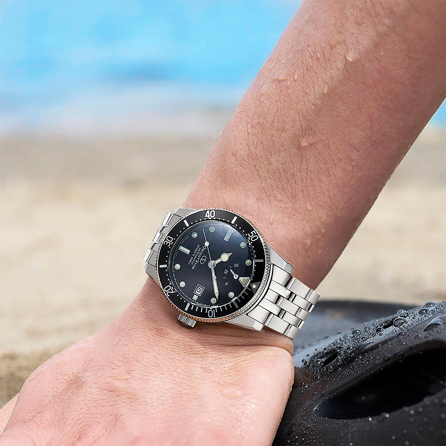 zegarek Orient Star RE-AU0601B00B automatyczny męski Classic Classic Automatic Divers 200m - miniatura 6
