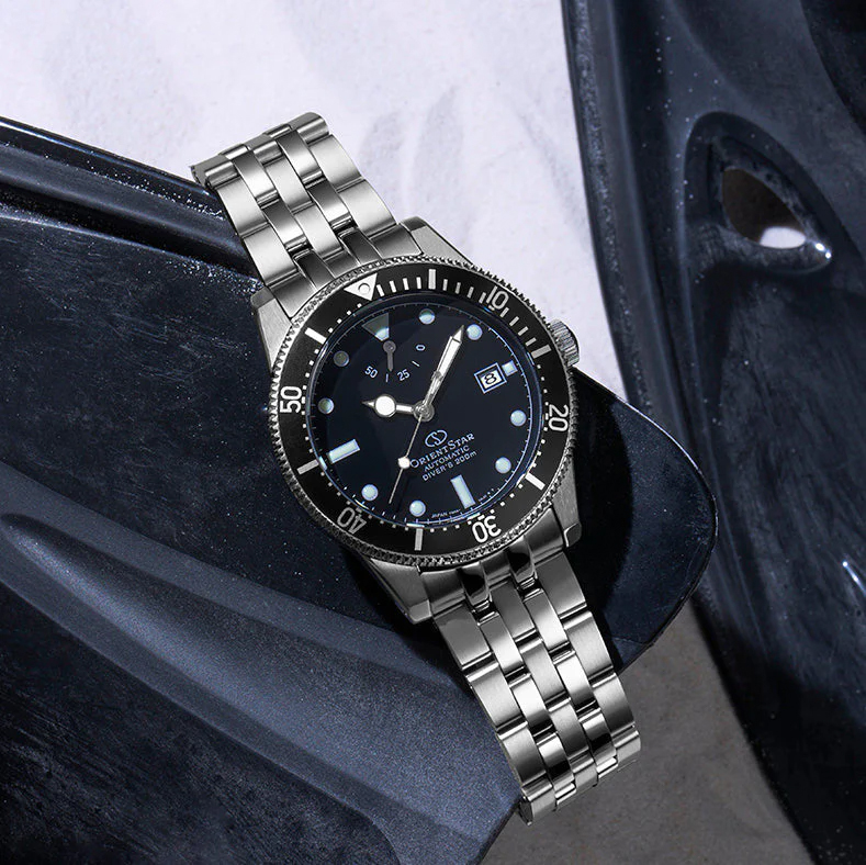 zegarek Orient Star RE-AU0601B00B Classic Automatic Divers 200m Classic szafirowe - miniatura 11