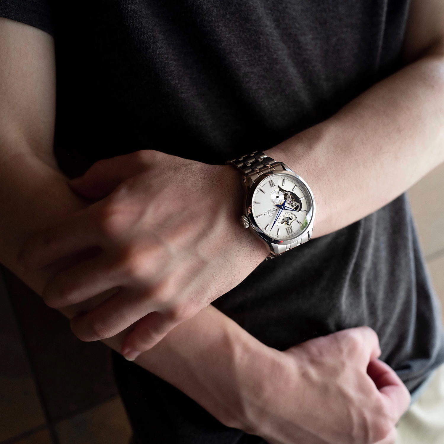 zegarek Orient Star RE-AV0B01S00B Contemporary Layered Skeleton Automatic Contemporary szafirowe - miniatura 8