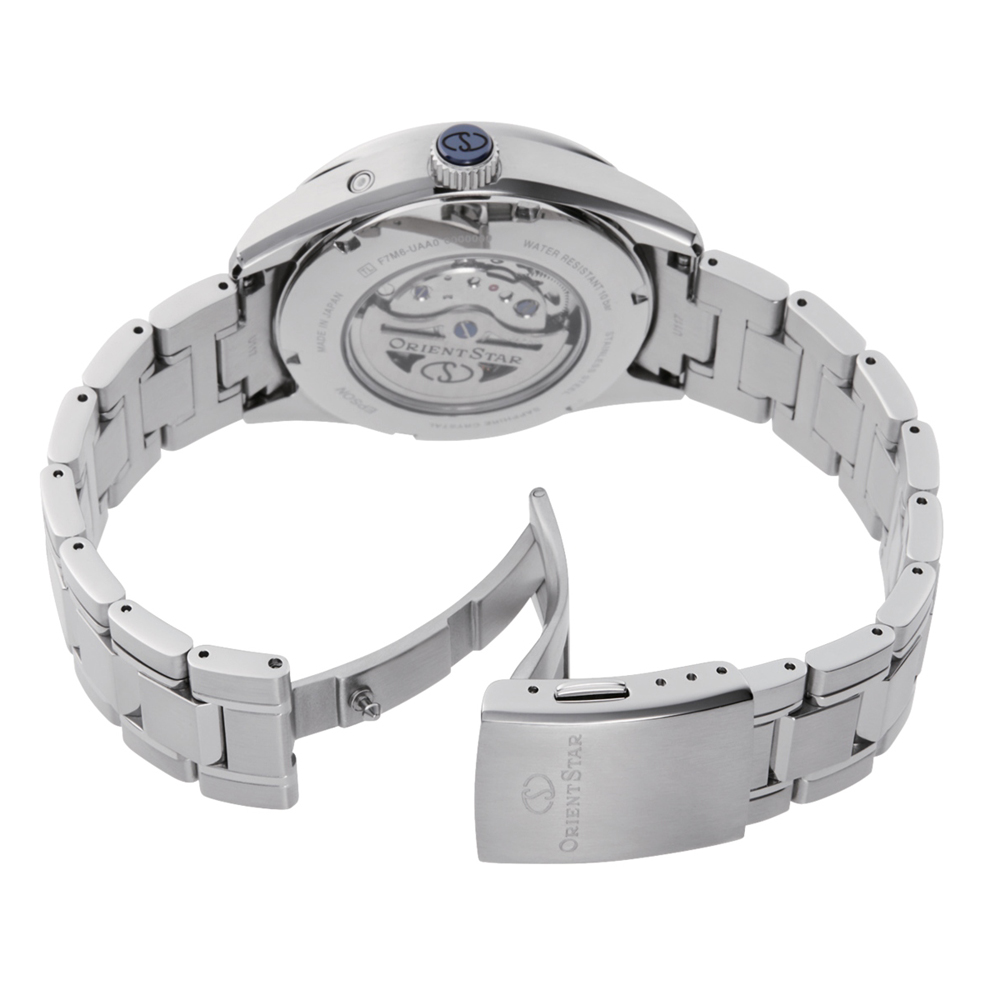 Orient Star RE-AY0002S00B Contemporary Moon Phase Open Heart Automatic zegarek klasyczny Contemporary - miniatura 4