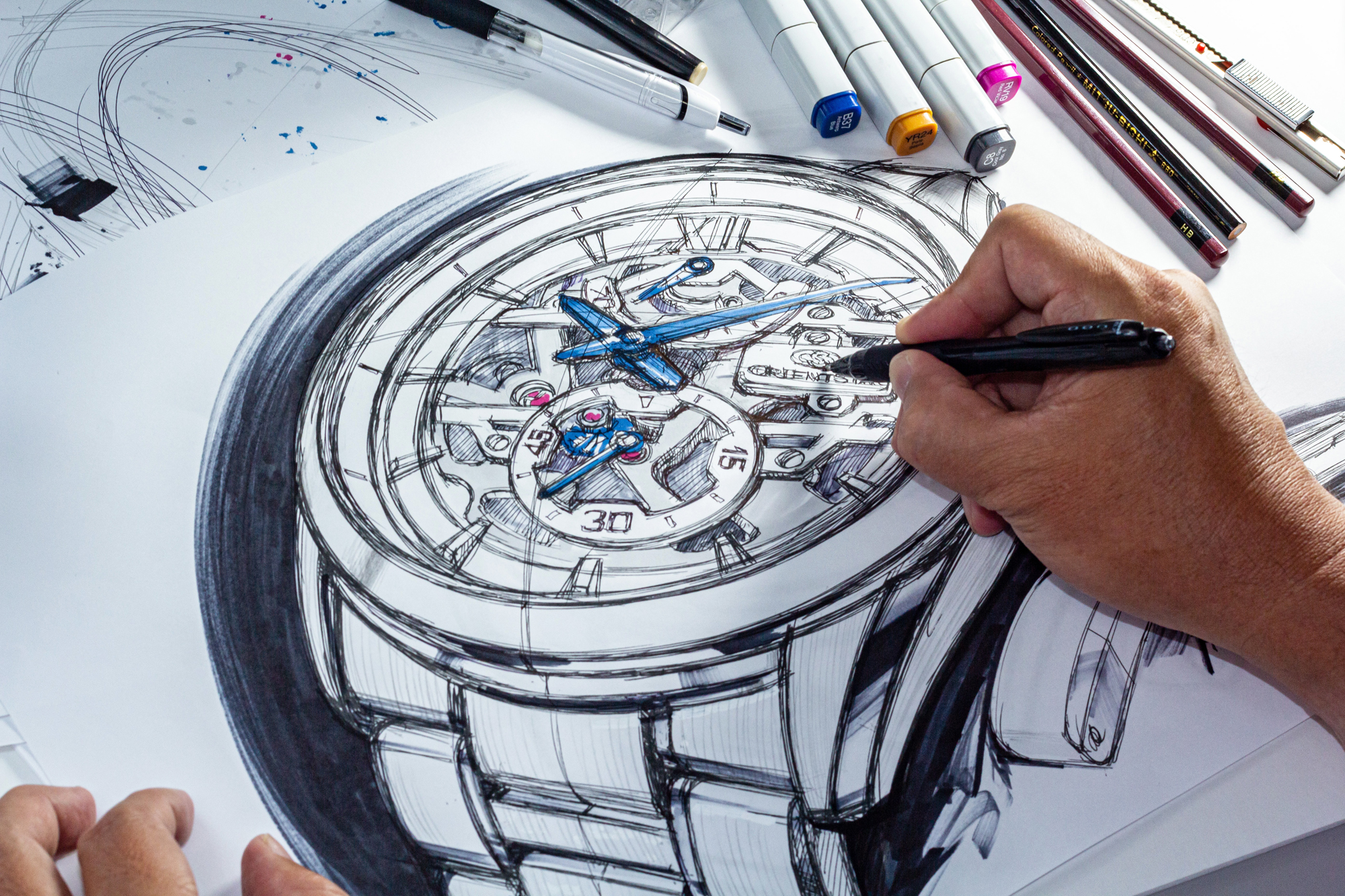 zegarek Orient Star RE-AZ0101N00B Contemporary Skeleton Automatic Contemporary szafirowe - miniatura 15