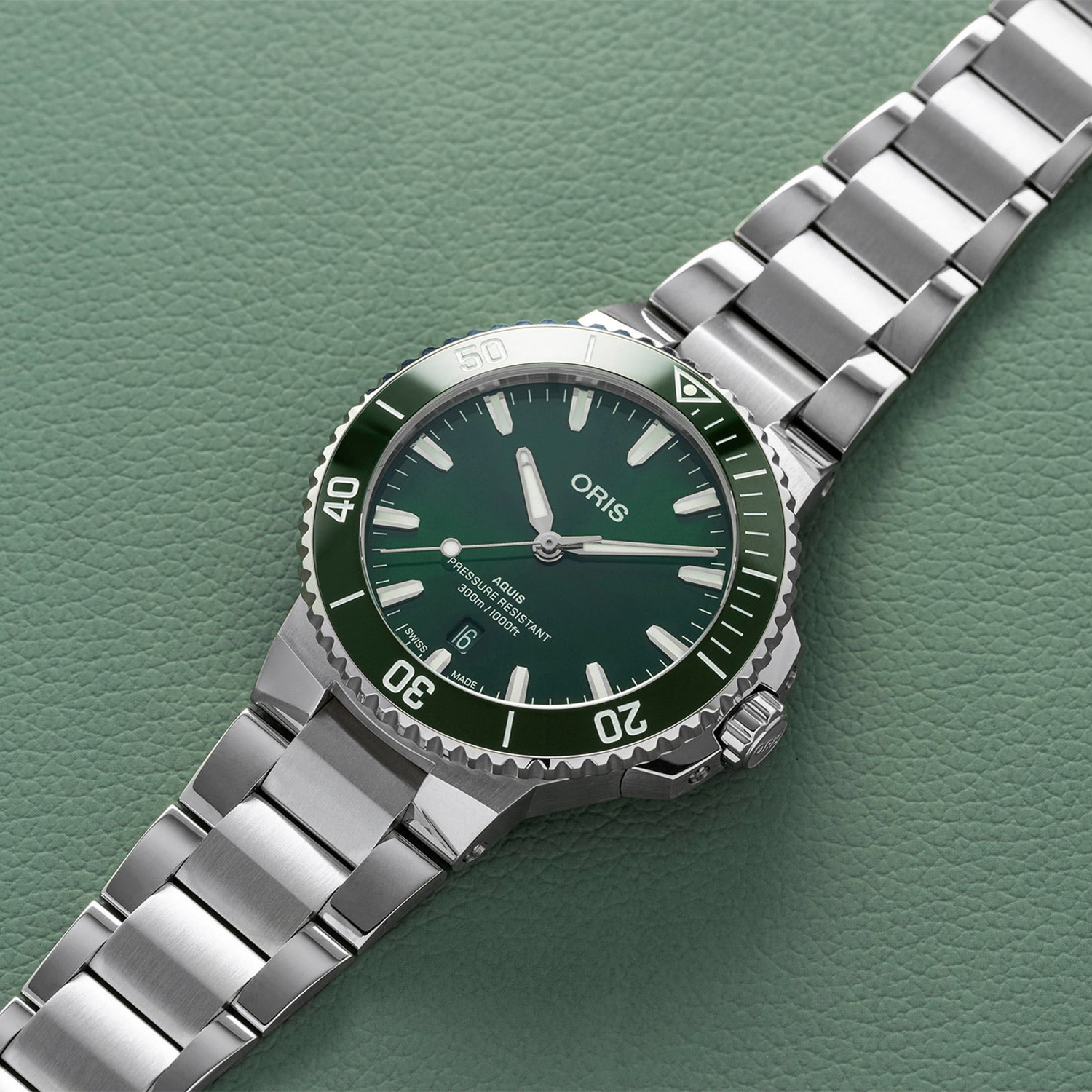 zegarek Oris 01 733 7787 4157-07 8 22 04PEB automatyczny męski Aquis AQUIS DATE