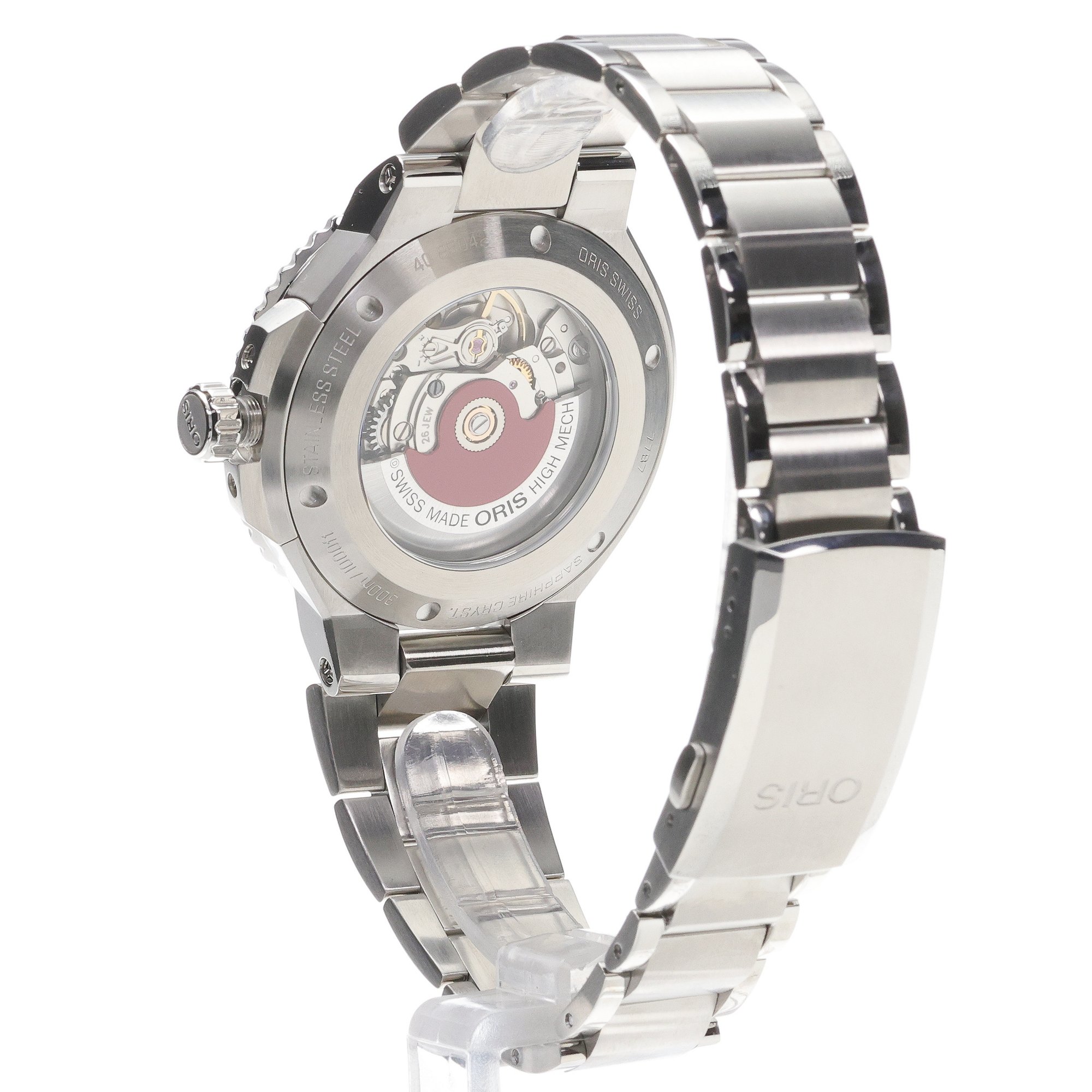 zegarek Oris 01 733 7787 4157-07 8 22 04PEB srebrny Aquis