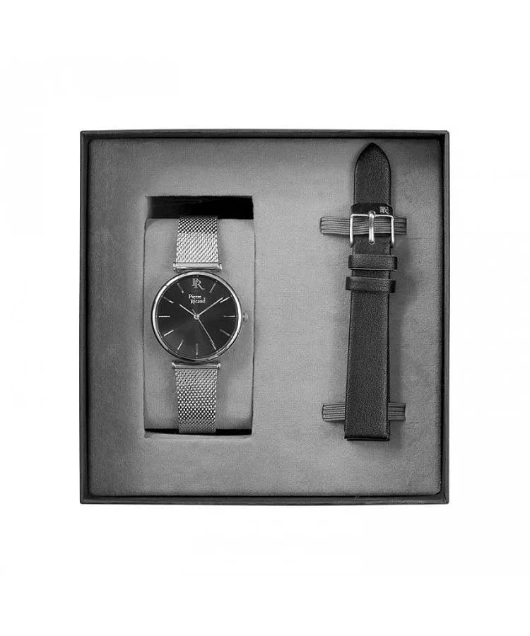 zegarek Pierre Ricaud P220445114Q-SET srebrny Bransoleta