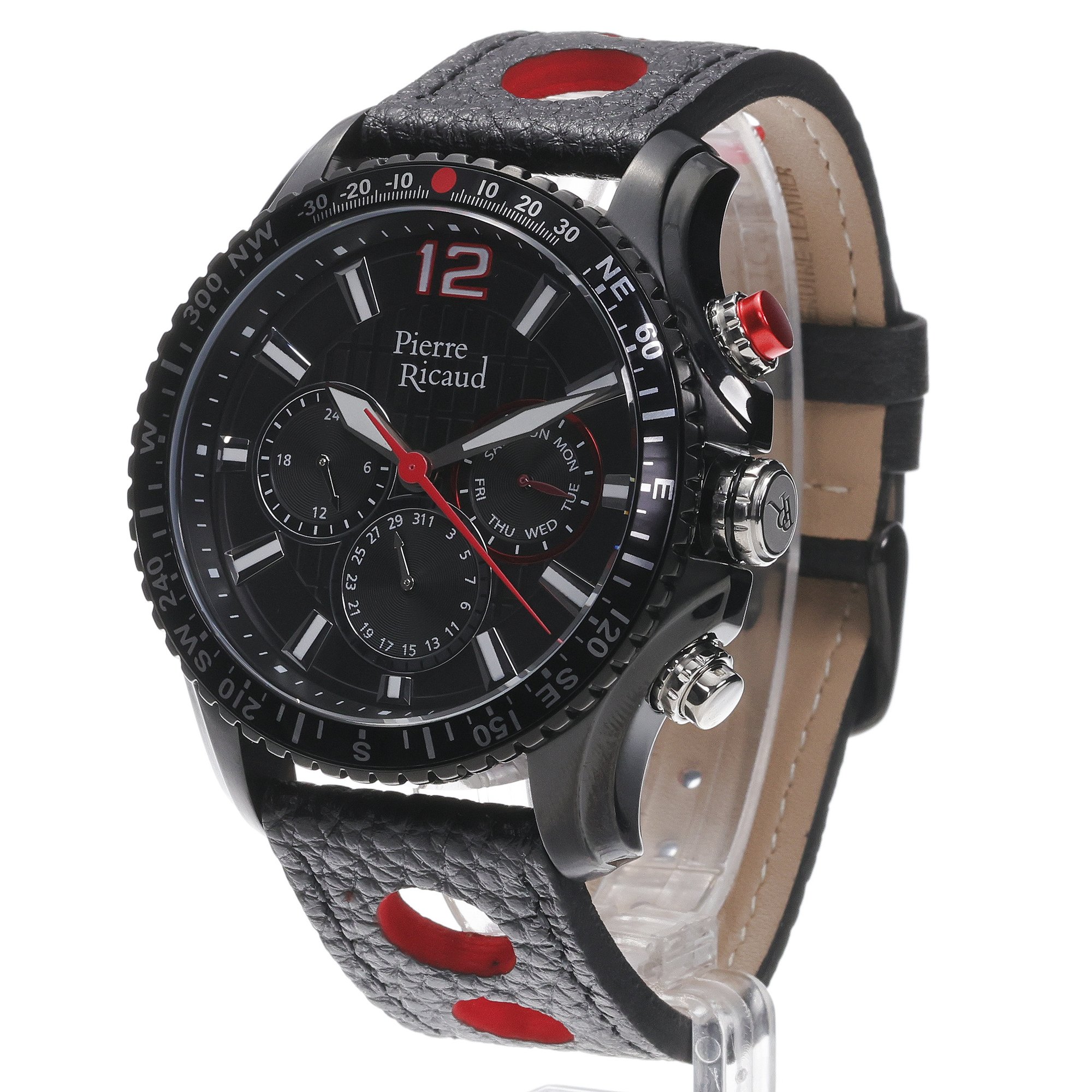 zegarek Pierre Ricaud P97222B254QFR czarny Pasek