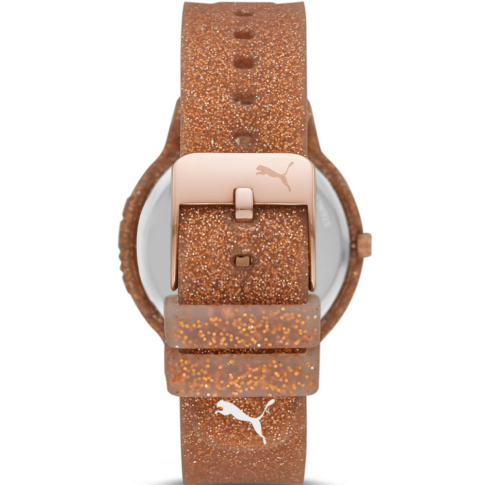 Puma P1002 zegarek damski Reset brązowy - miniatura 4