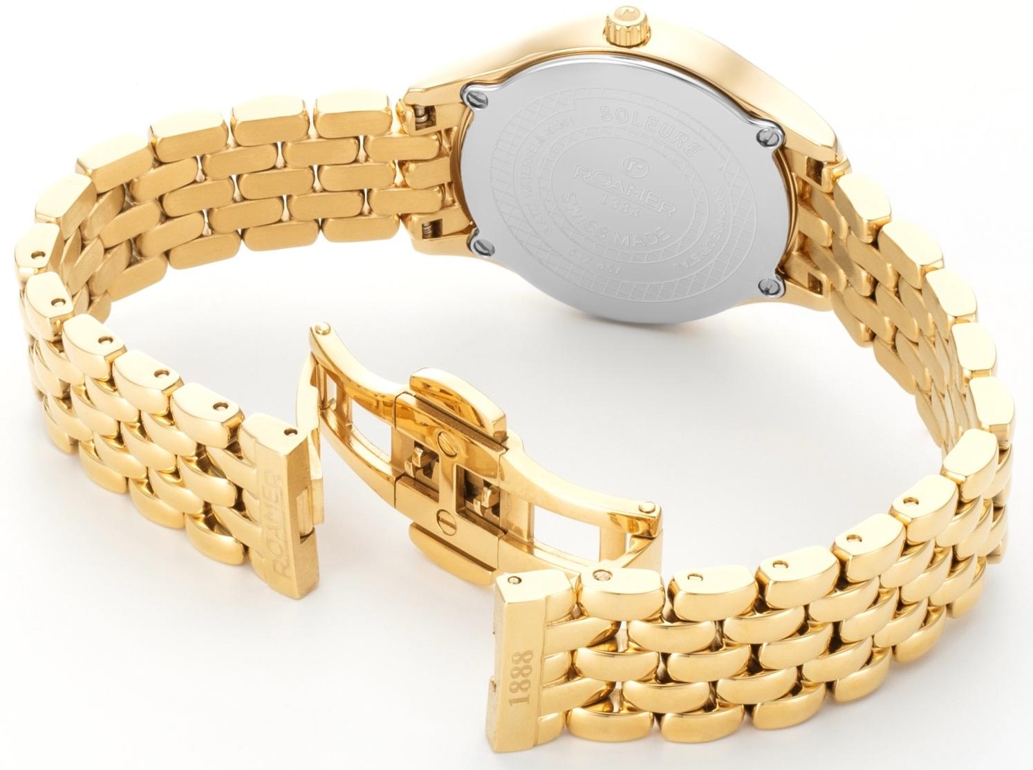 zegarek Roamer 547857 48 25 50 złoty Soleure - miniatura 7