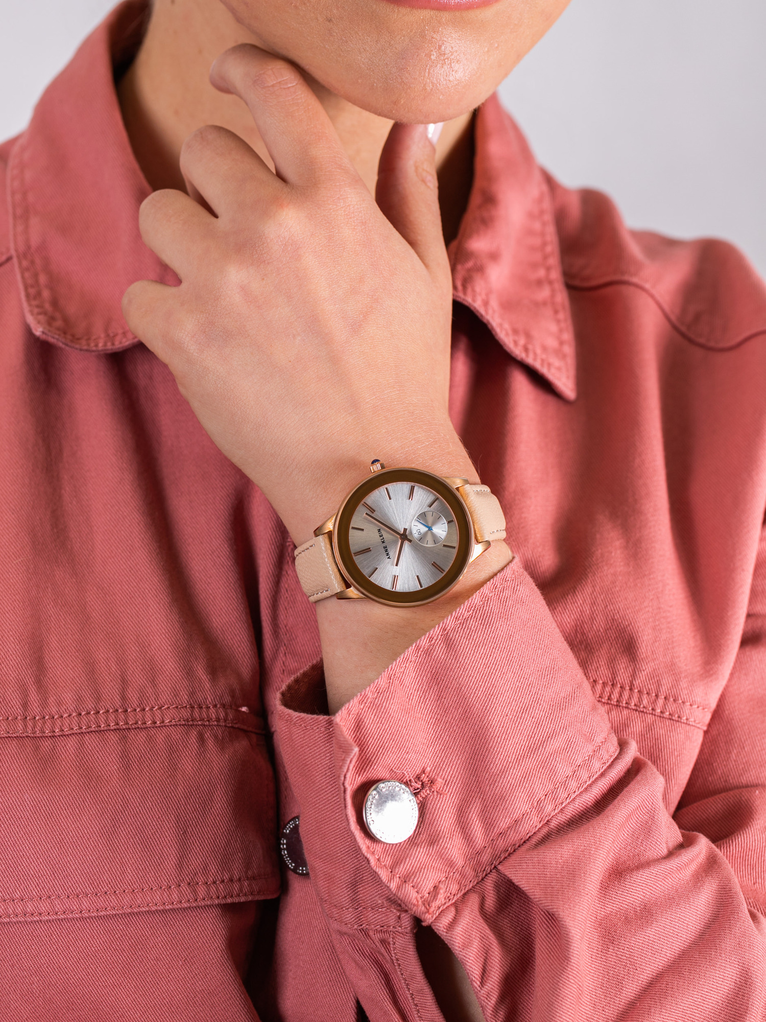 Anne Klein AK-2980RGLP damski zegarek Pasek pasek - miniatura 2