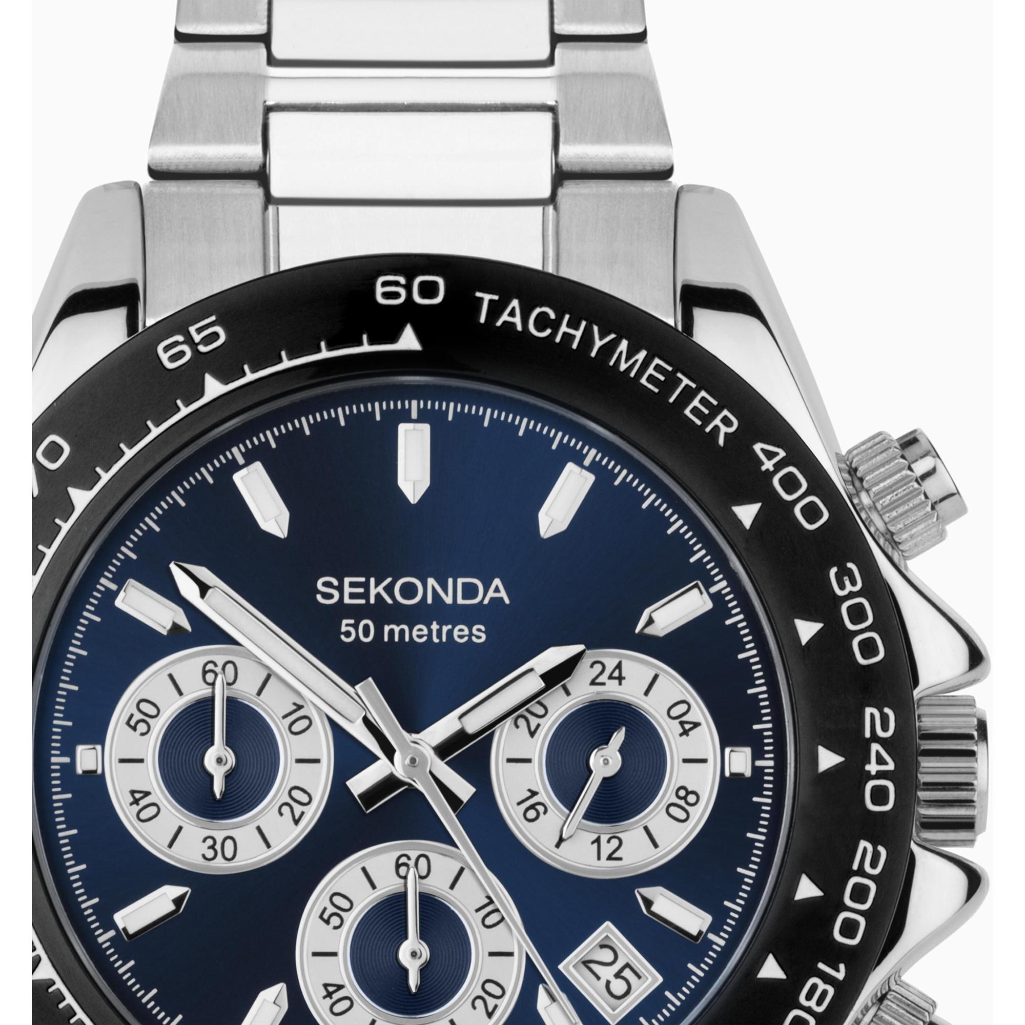 zegarek Sekonda 30200 kwarcowy męski Chronograph - miniatura 10