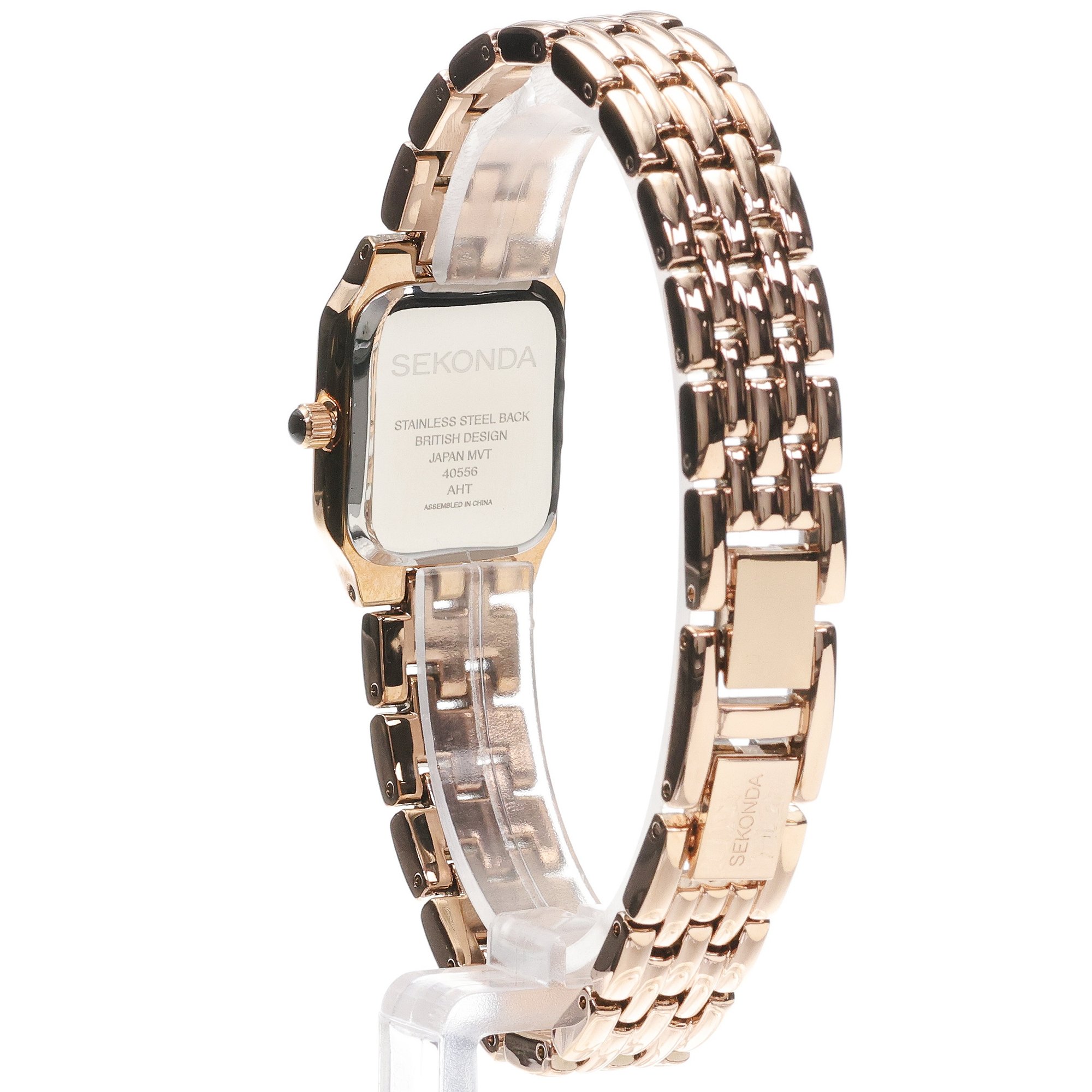 zegarek Sekonda 40556 różowe złoto Dress - miniatura 4