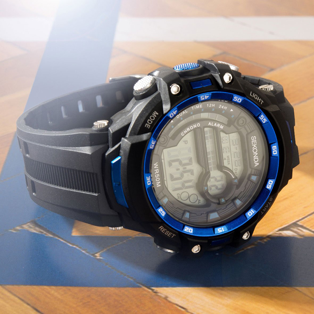 Sekonda SEK.1520 męski zegarek Digital pasek - miniatura 6