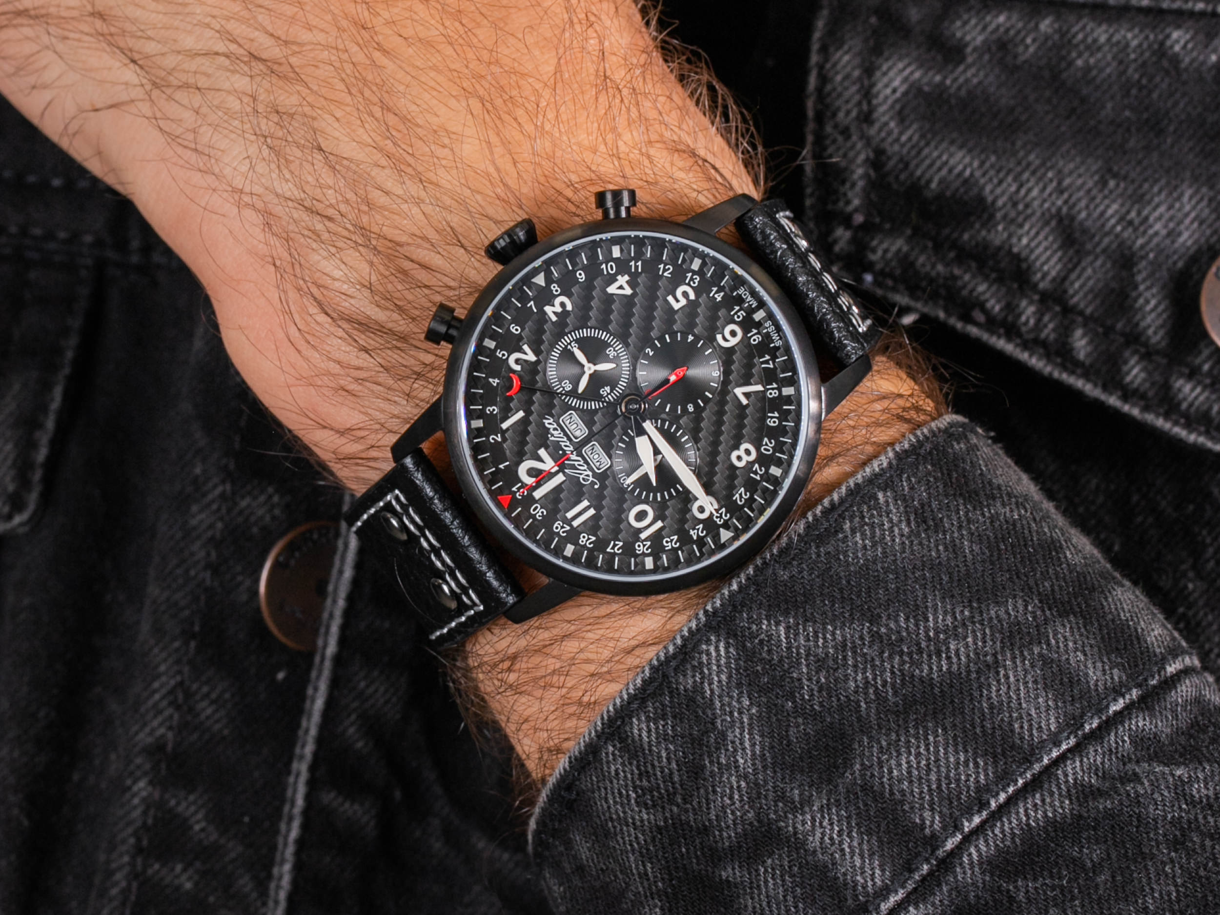 Adriatica A8308.B224CH Chronograph zegarek sportowy Pasek