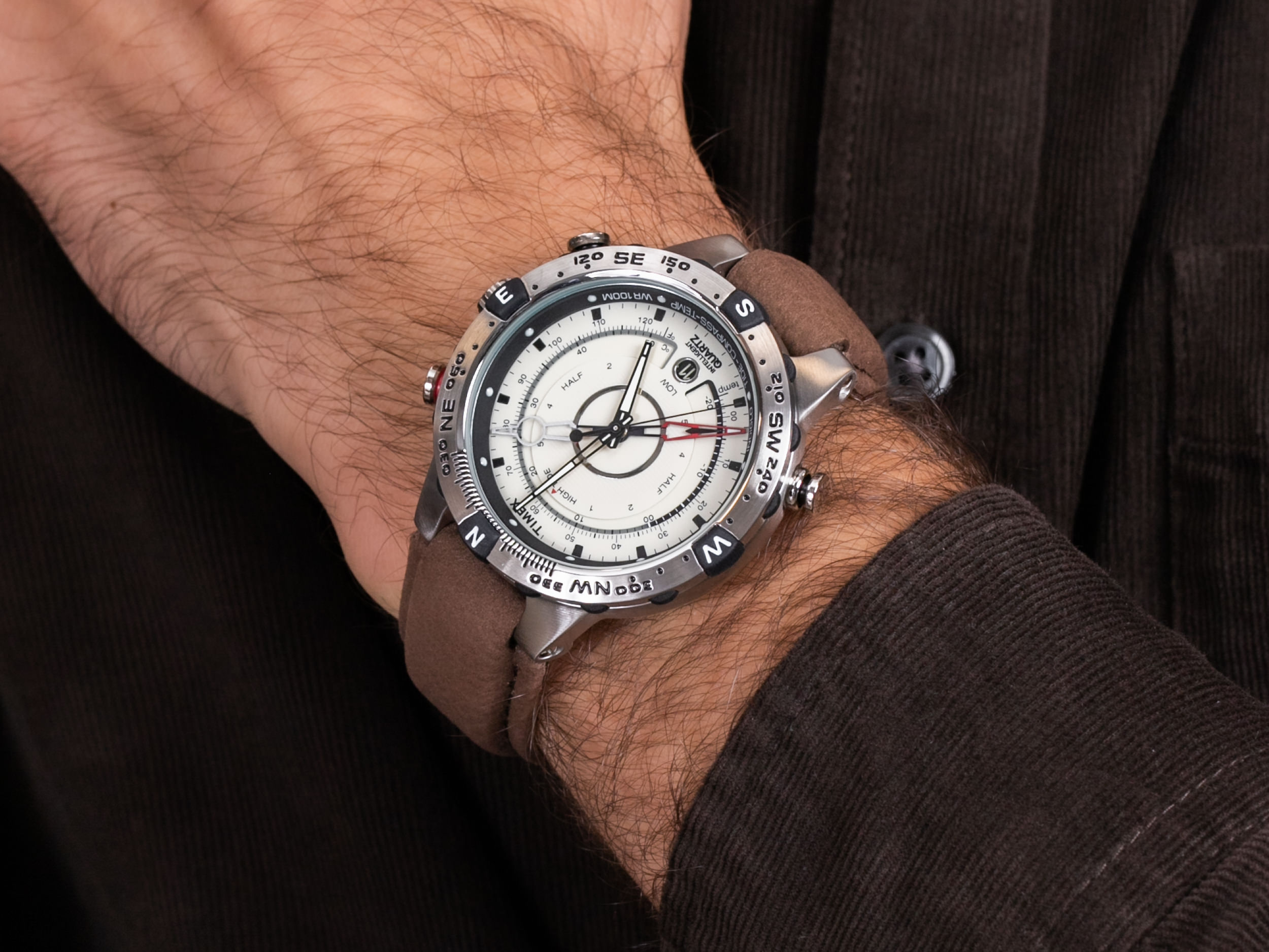 Timex T2N721 Allied Intelligent Quartz Tide Temp Compass zegarek sportowy Intelligent Quartz - miniatura 2