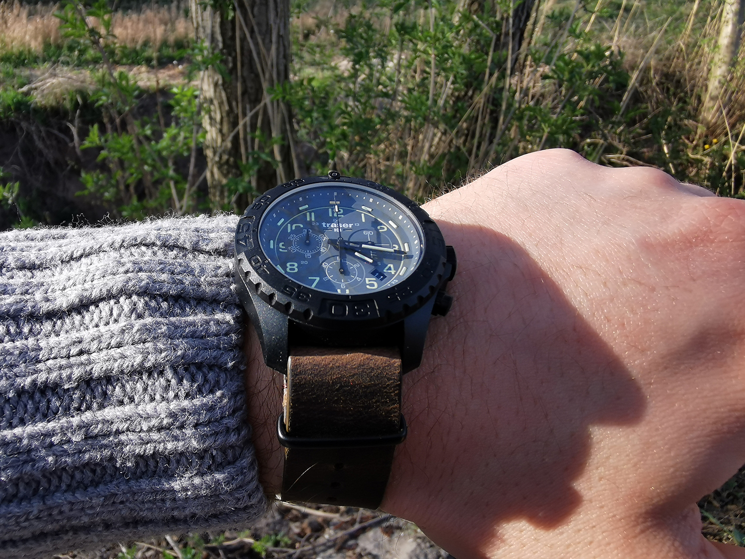 Traser TS-109045 P96 Outdoor Pioneer P96 OdP Evolution Chrono Grey zegarek męski sportowy szafirowe - miniatura 6