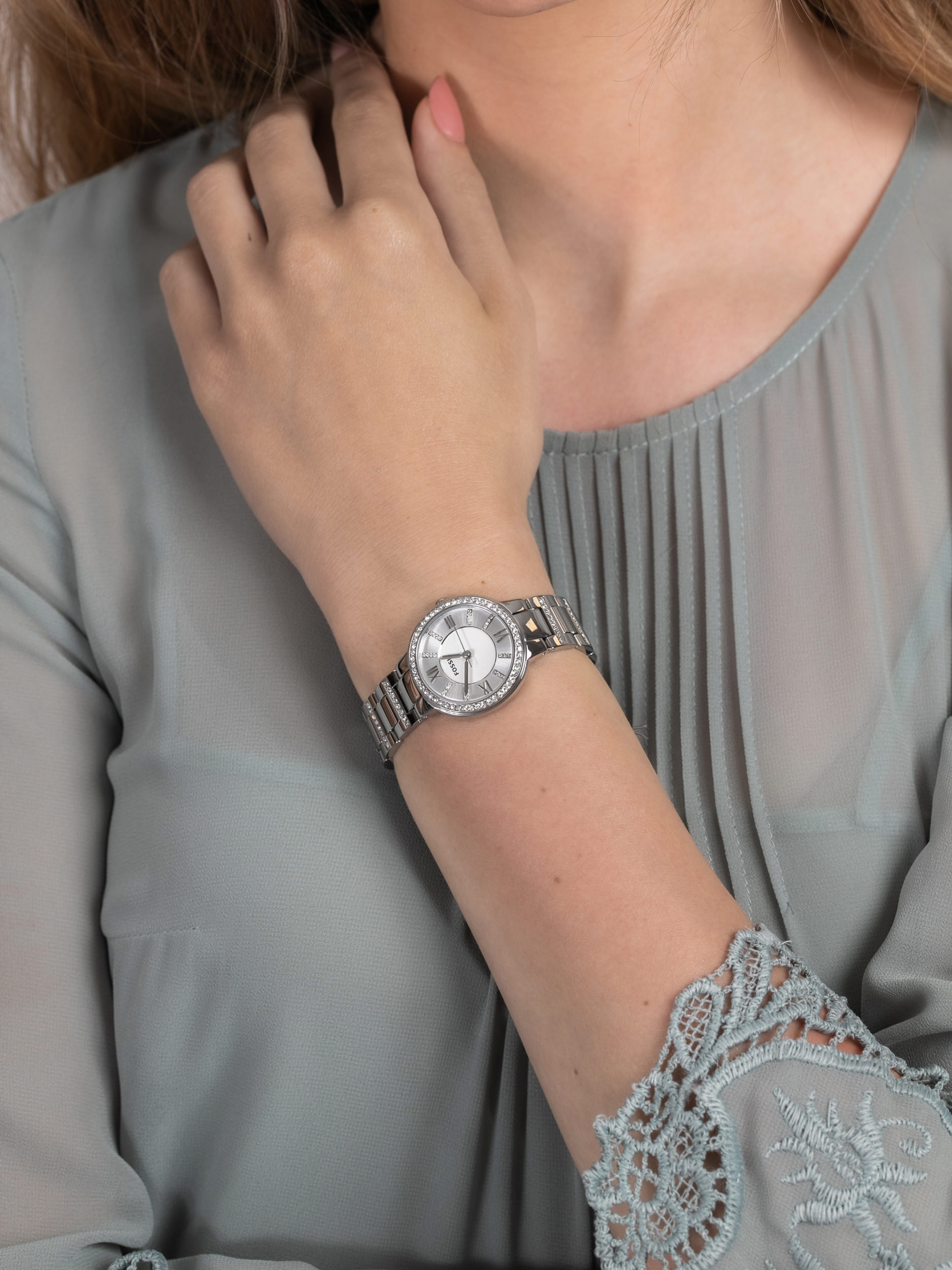 VIRGINIA Stainless Steel 30mm Fossil ES3282 - hover