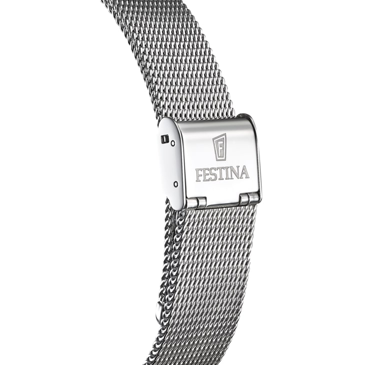 Festina F20014-3 zegarek srebrny klasyczny Classic bransoleta