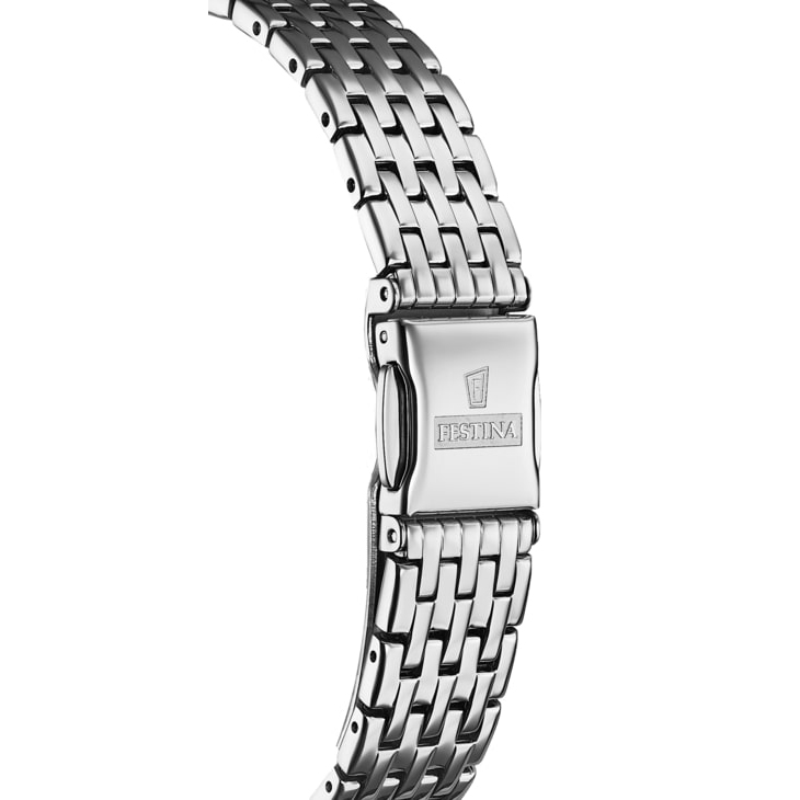 Festina F20019-2 zegarek srebrny klasyczny Classic bransoleta - miniatura 3
