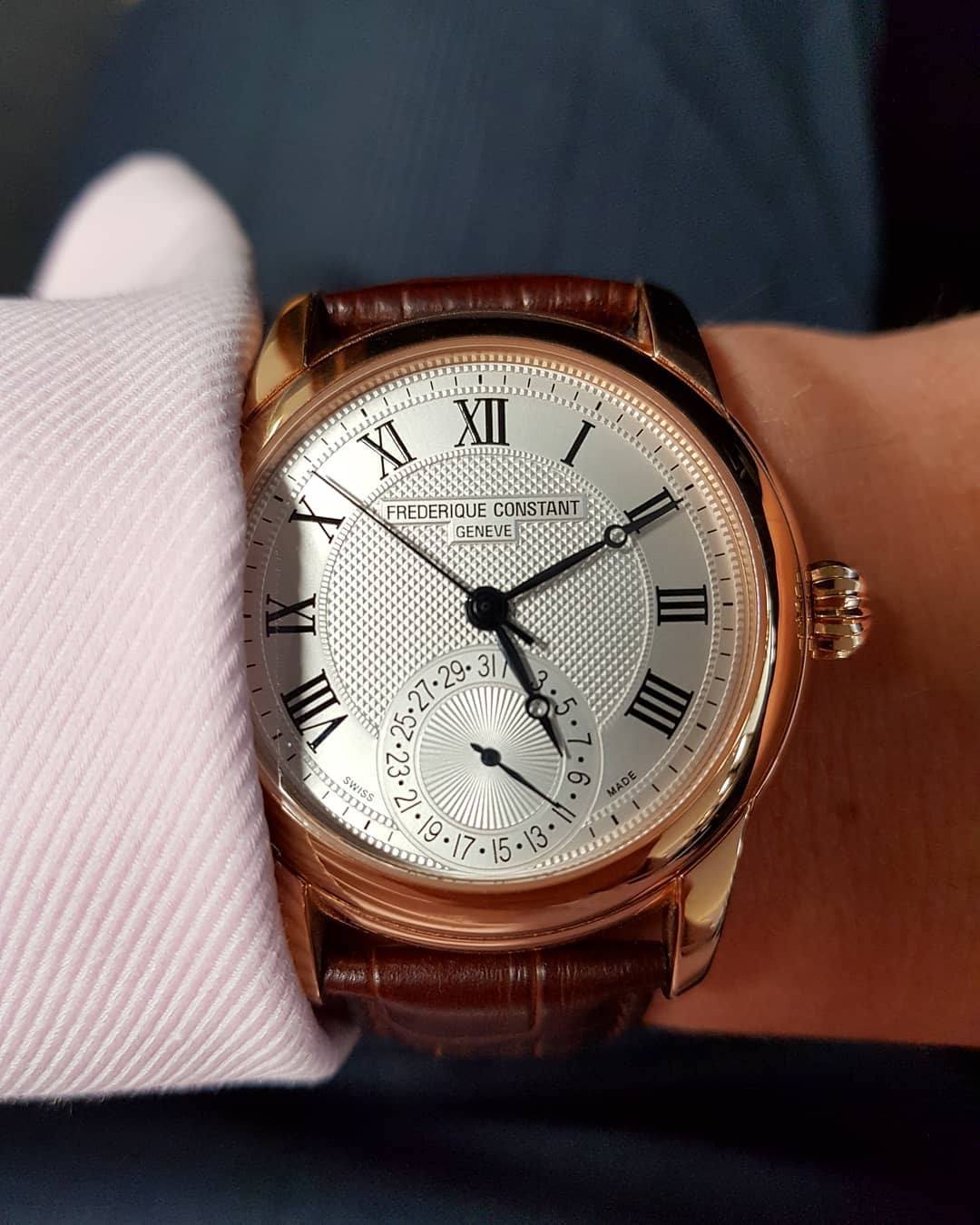 Frederique Constant FC-710MC4H4 zegarek srebrny klasyczny Manufacture pasek - miniatura 5