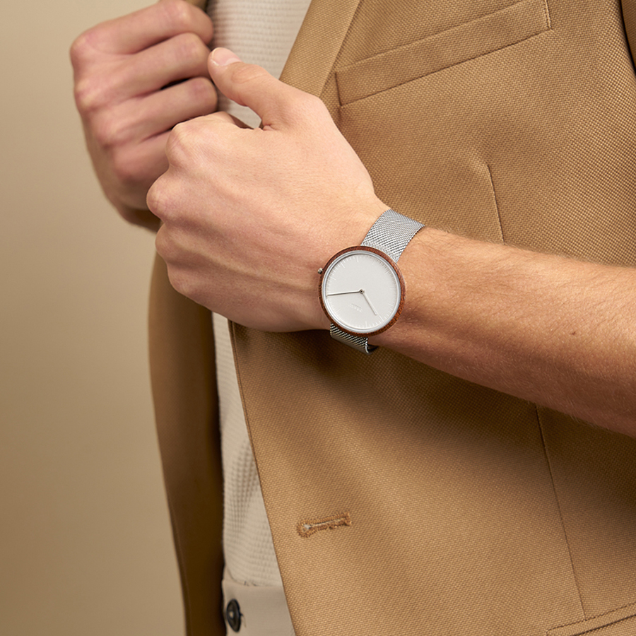Obaku Denmark V245GXCIMC zegarek srebrny klasyczny Slim bransoleta - miniatura 8
