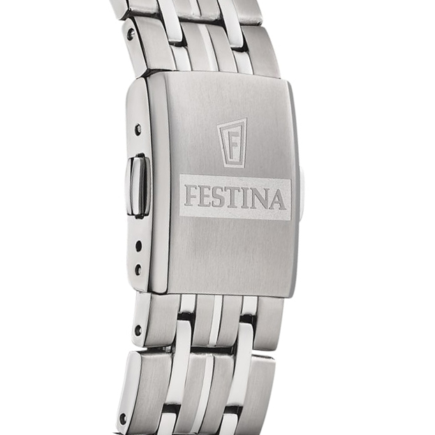 Festina F20466-3 zegarek srebrny klasyczny Titanium bransoleta