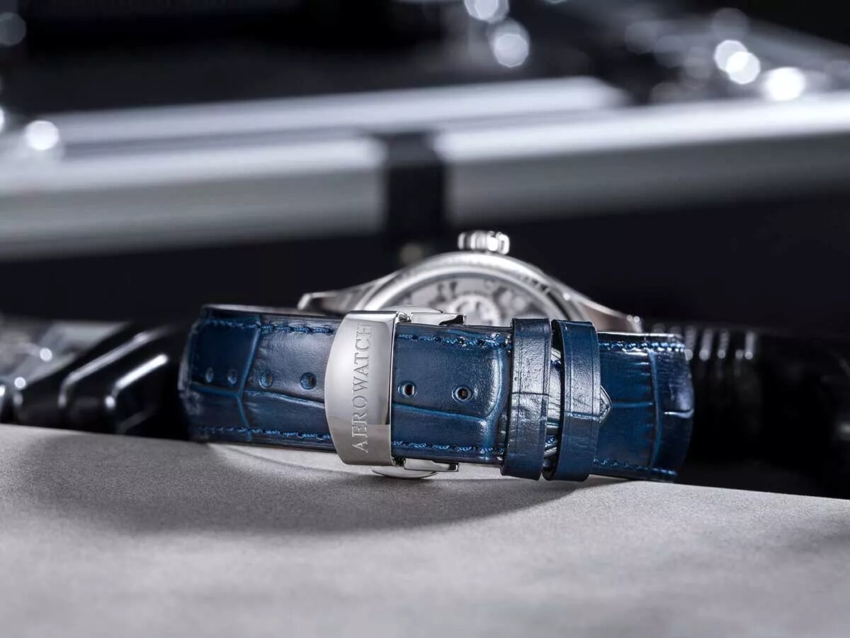 zegarek Aerowatch 50981-AA19 mechaniczny męski Renaissance RENAISSANCE BIG MECHANICAL SKELETON - miniatura 7