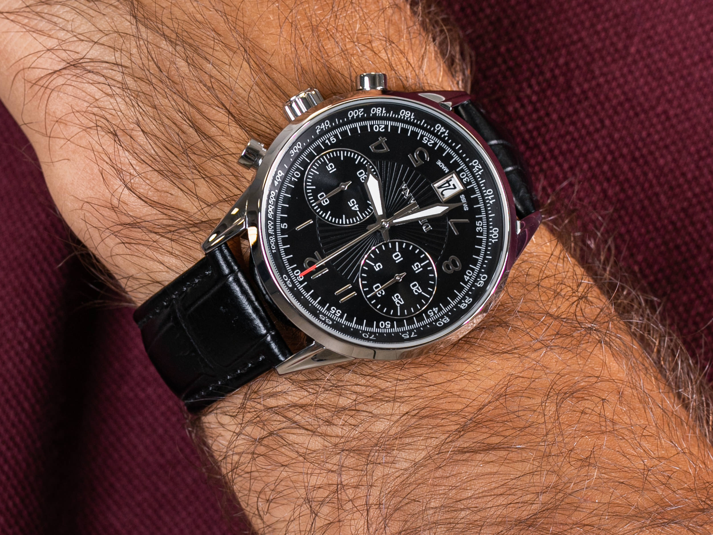 Delbana 41601.672.6.034 zegarek klasyczny Retro Chronograph - miniatura 2