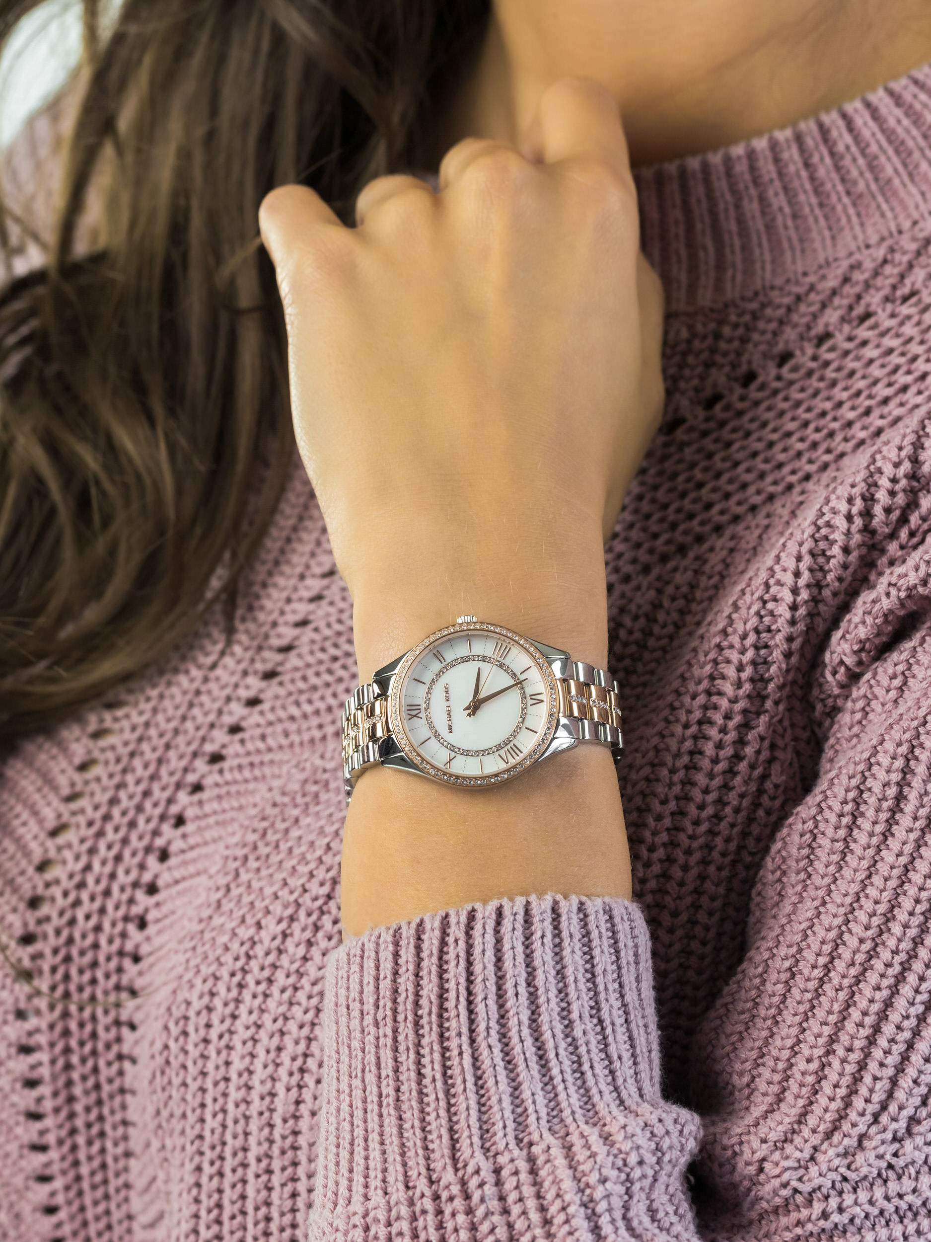 LAURYN Bicolor Stainless Steel 33mm Michael Kors MK3979 - hover